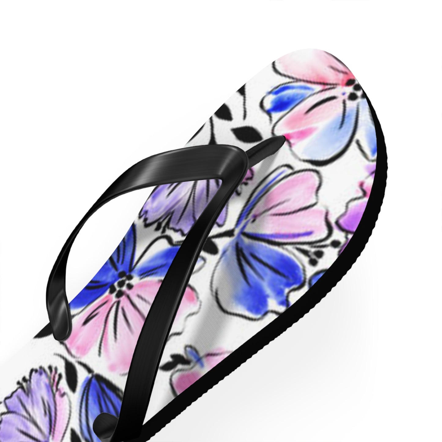 Blue Flowers Summer Sandals Summer Flip Flops Slides BRAND NEW