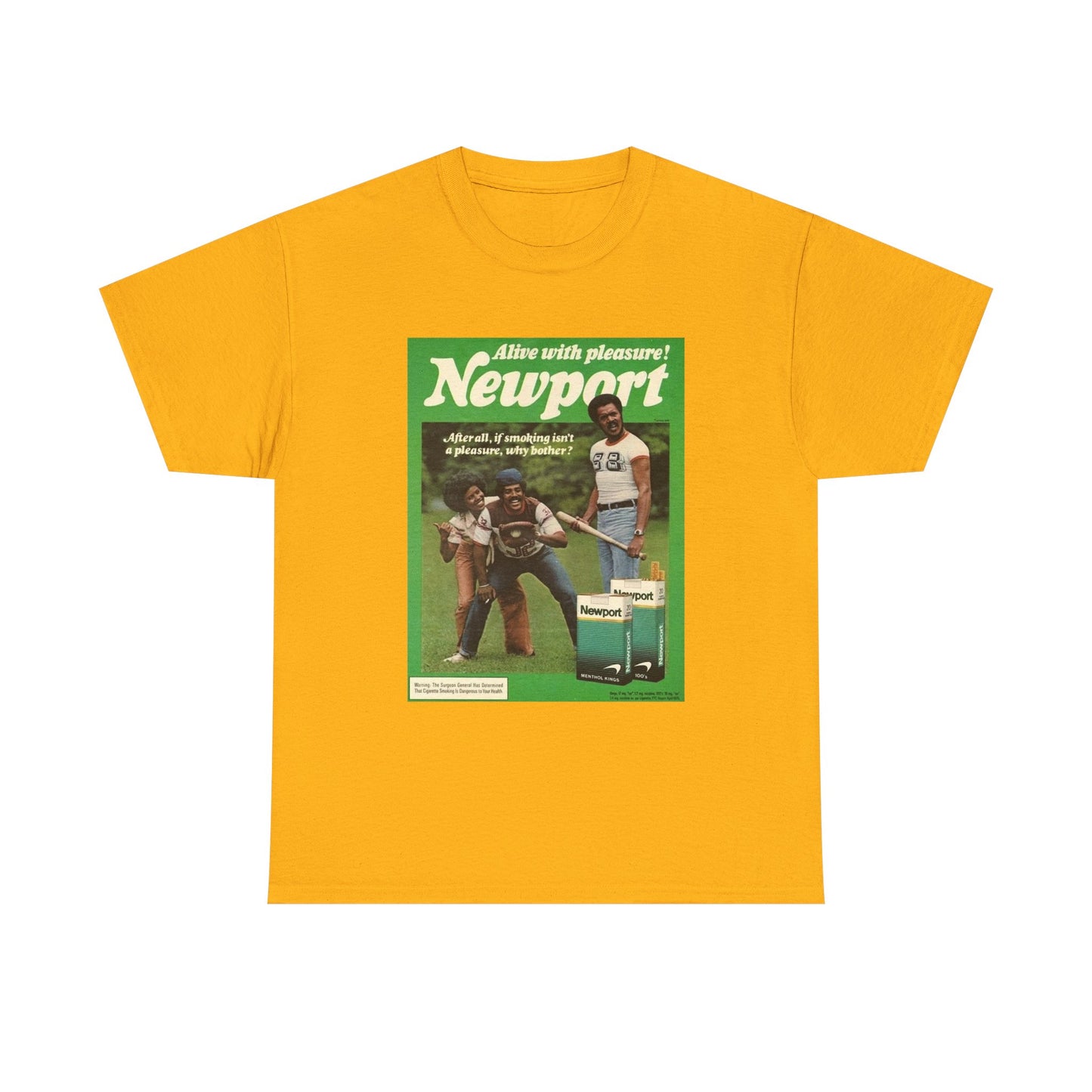 Newport T-shirt vintage cigarette menthol graphic Unisex Heavy Cotton Tee