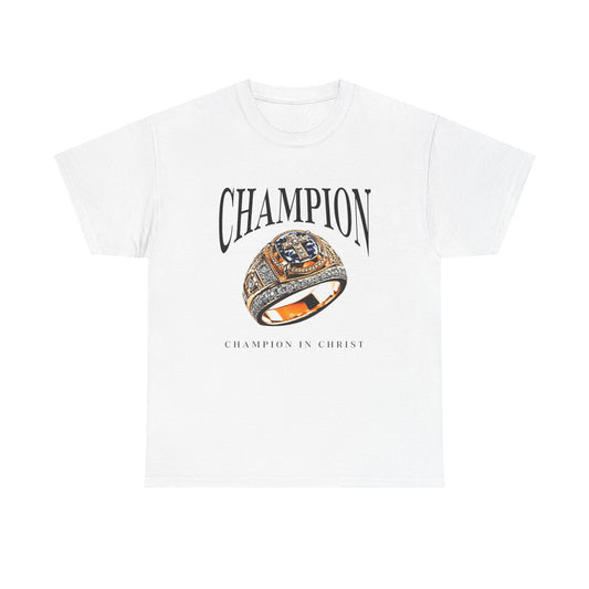 Champion In Christ Graphic T Shirt ADULT NEW
