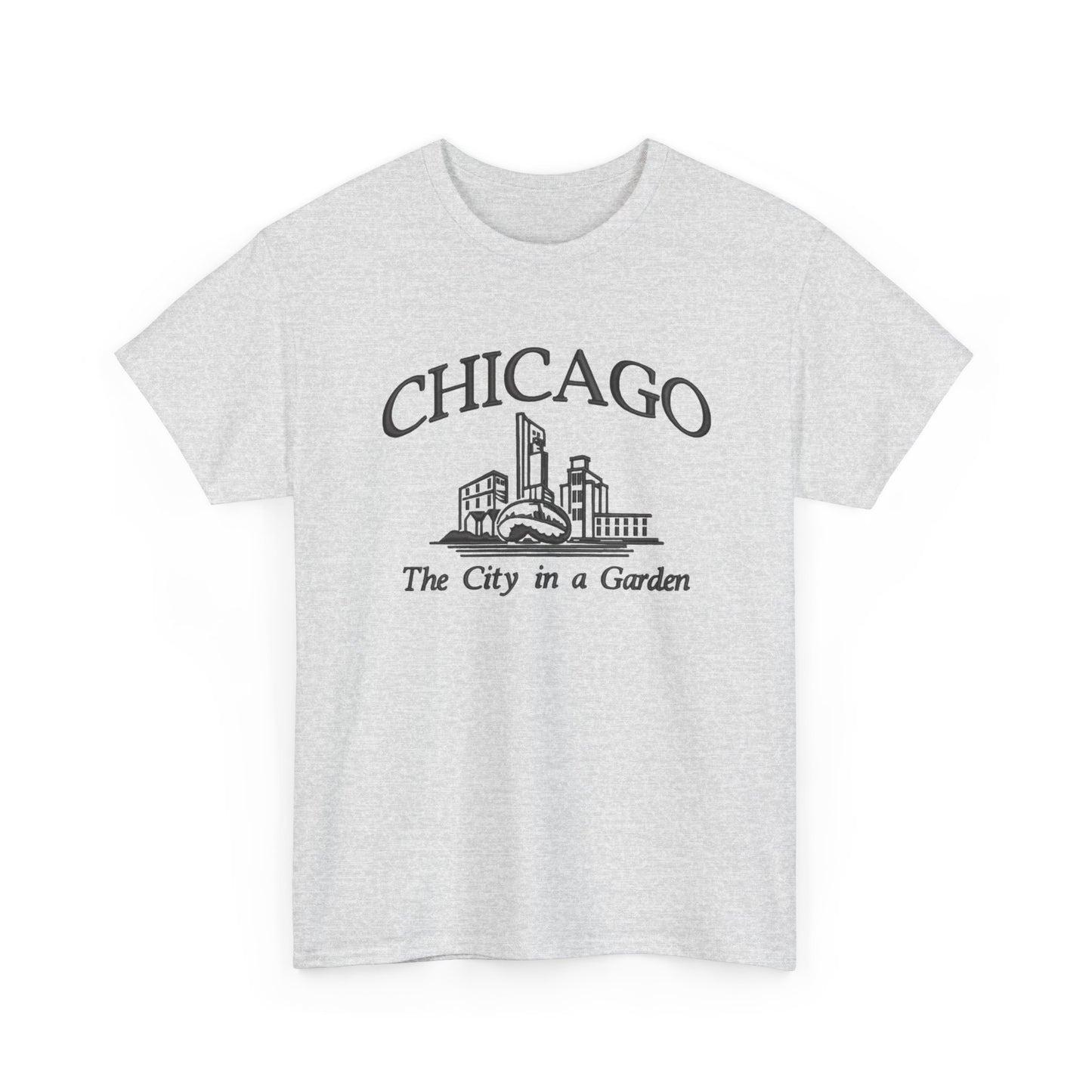 Chicago The City In A Garden Graphic T Shirt NEW Unisex Heavy Cotton Tee
