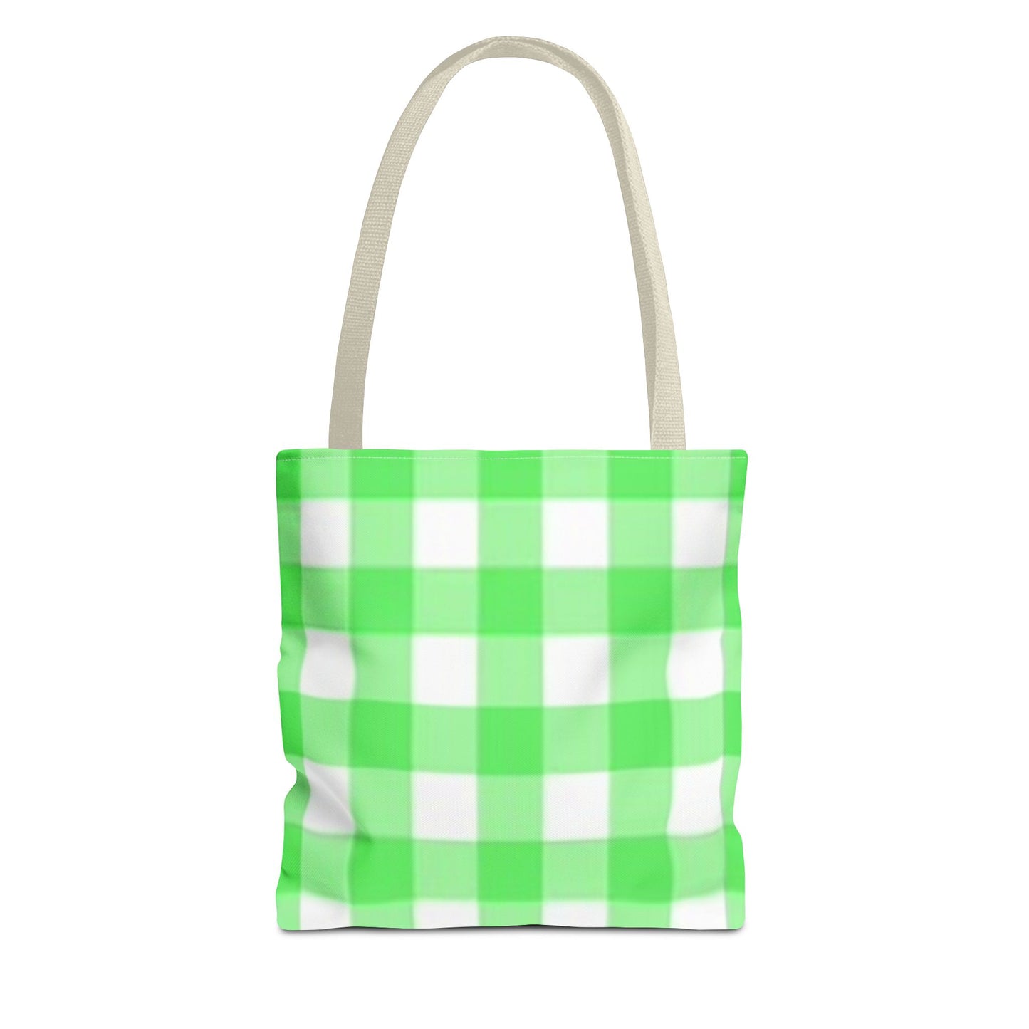 Green Checkered Multi Color BRAND NEW MODERN Tote Bag (AOP)