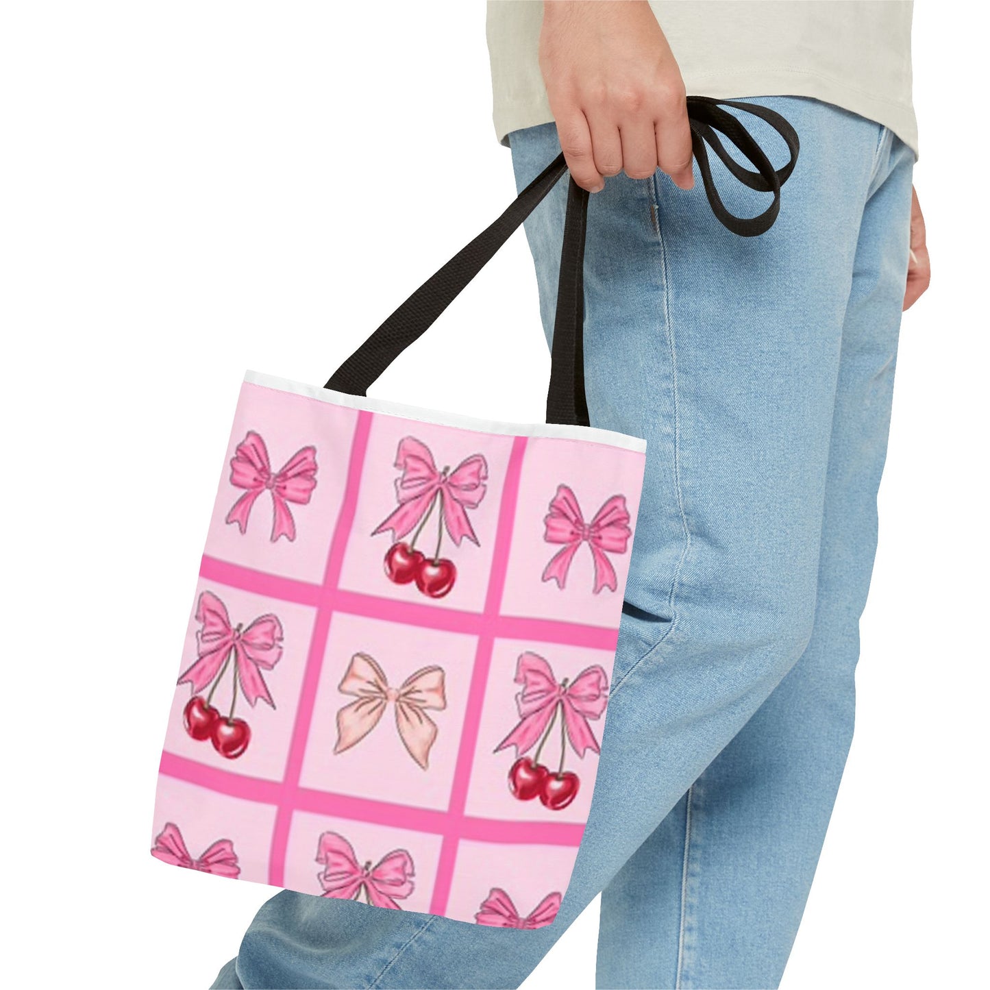 Pink Bows Upside Down Graphic BRAND NEW Tote Bag (AOP)