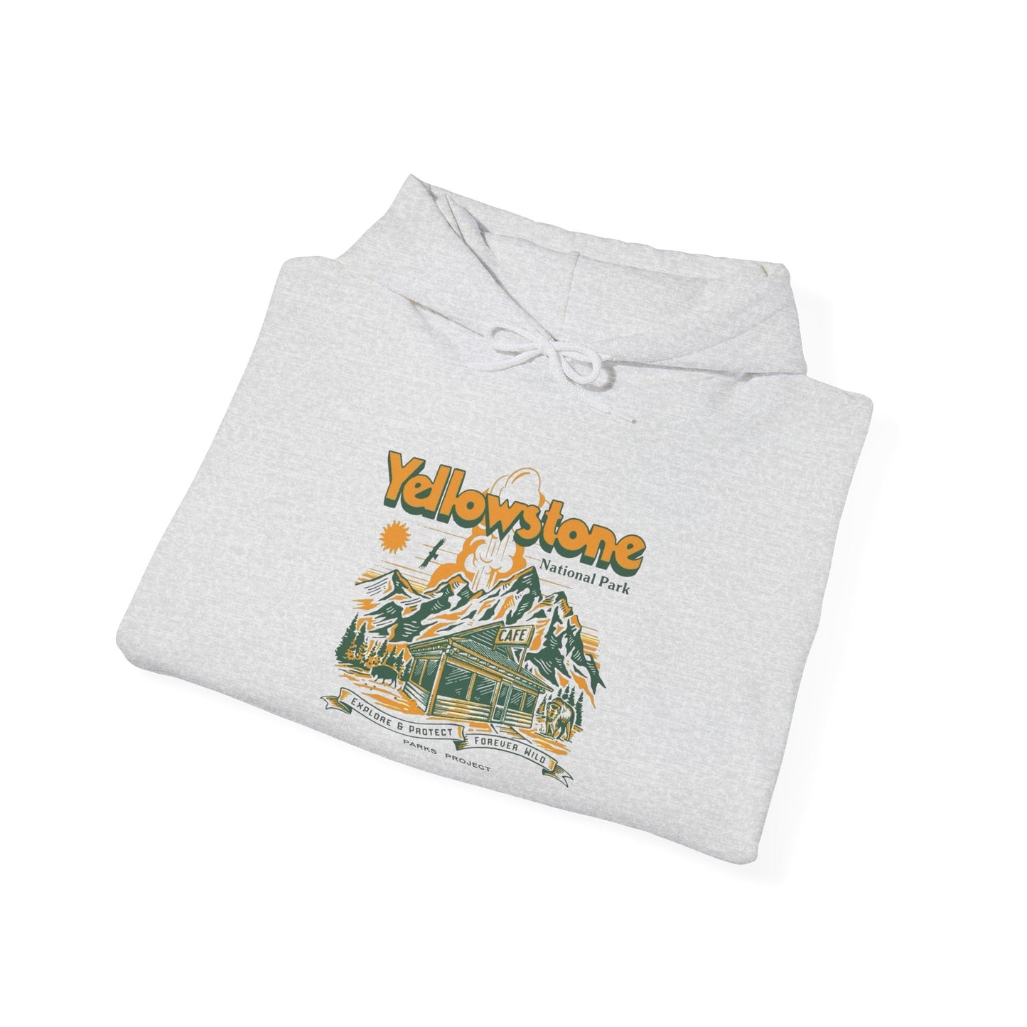 Yellowstone National Park Graphic Hoodie Unisex Heavy Blend™ Hooded Sweatshirt