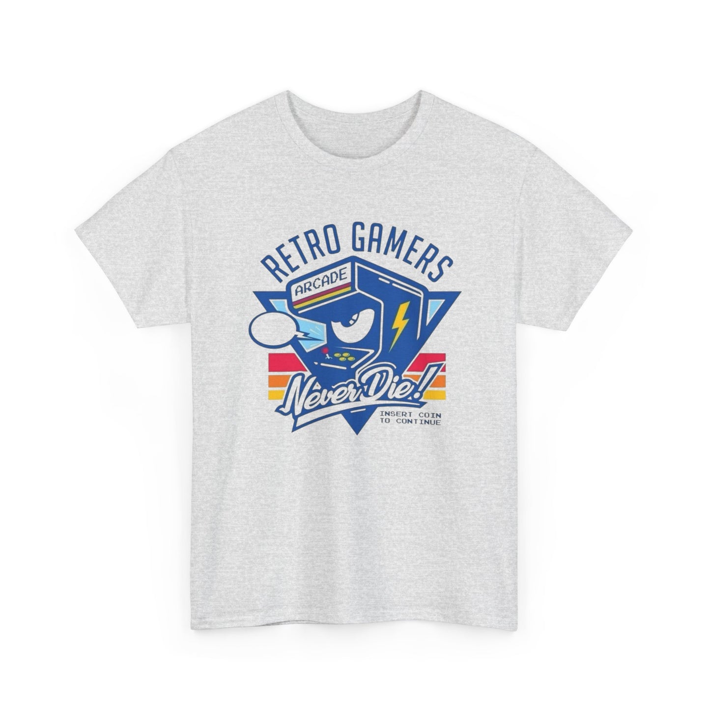 Retro Gamers Arcade Graphic T Shirt Men's Heavy Cotton Tee