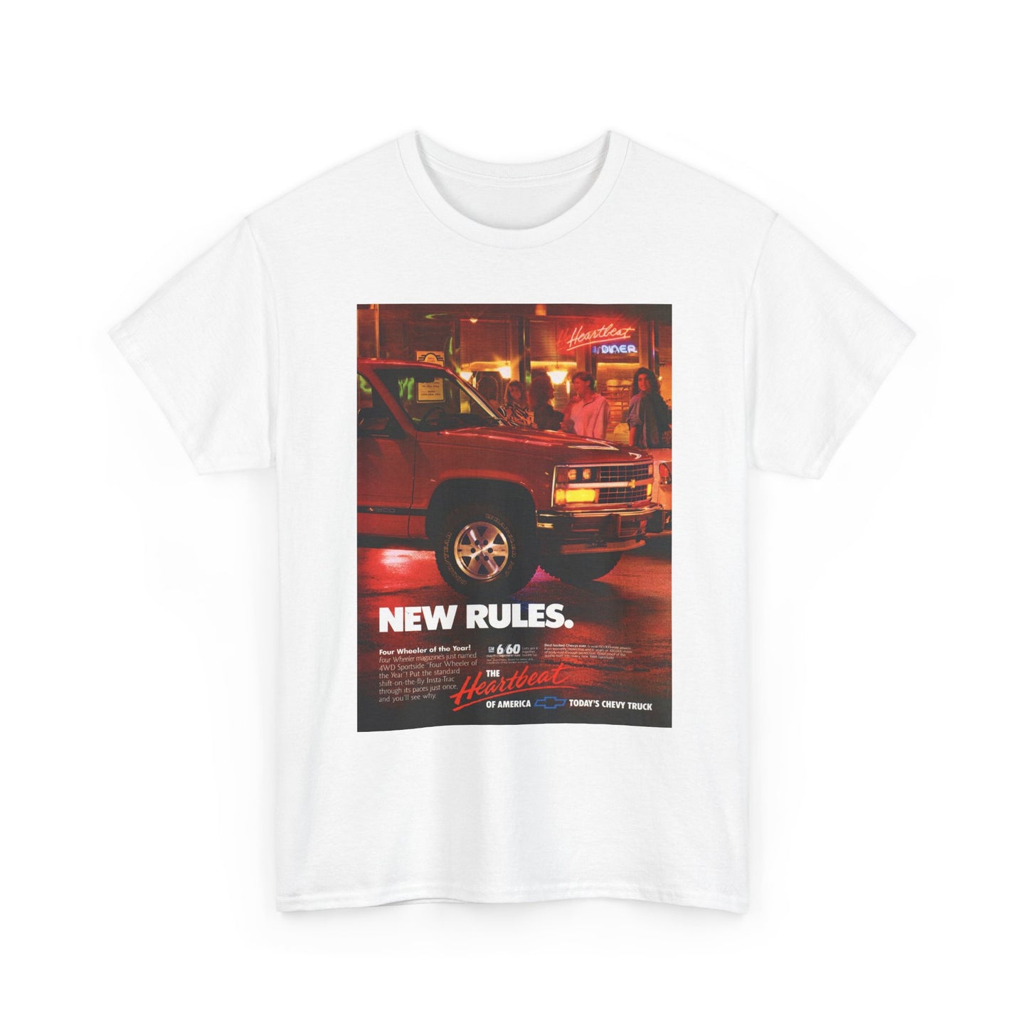 Chevy Trucks Graphic T Shirt Vintage 90s Retro Unisex Heavy Cotton Tee