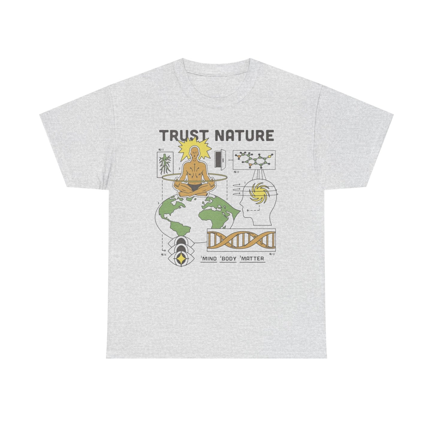 Trust Nature Graphic T Shirt NEW ADULT TEE VINTAGE