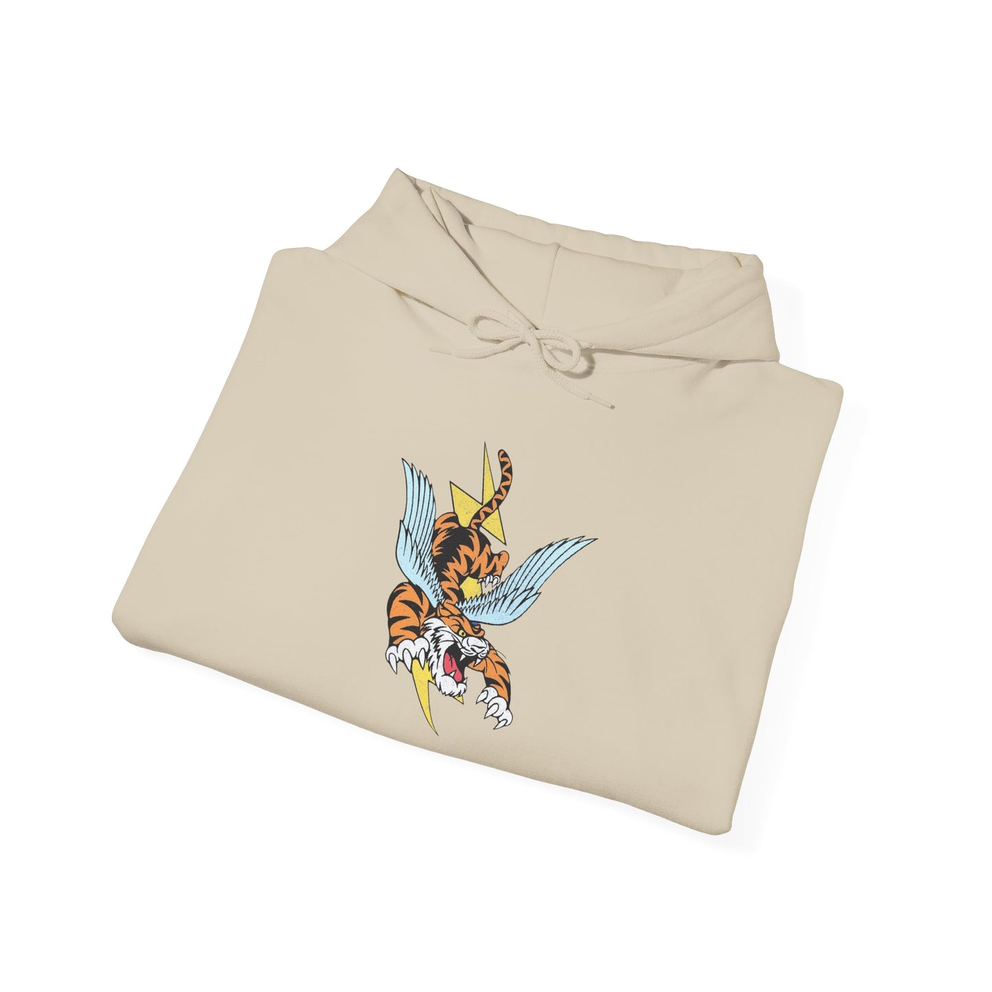 Flying Tiger Graphic Hoodie Unisex Heavy Blend™ Hooded Sweatshirt