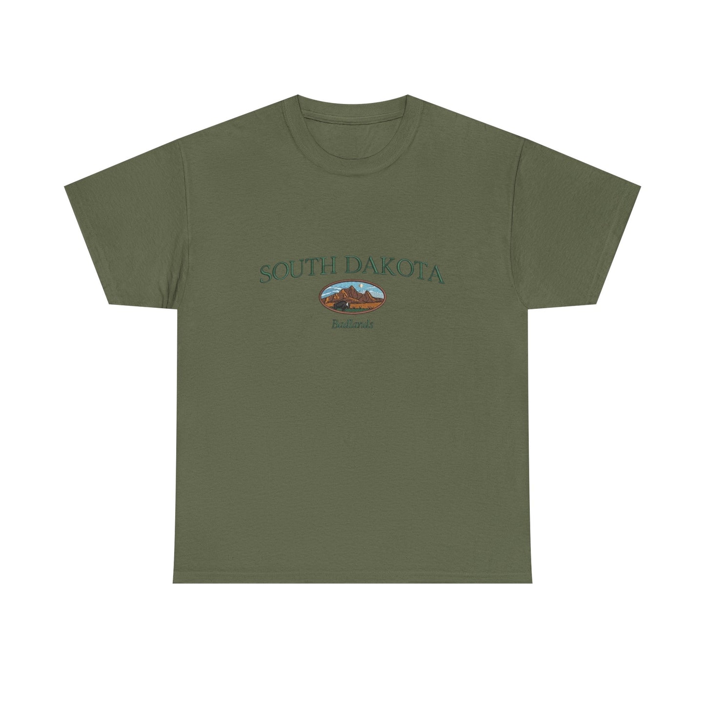 South Dakota Badlands Graphic T Shirt NEW Unisex Heavy Cotton Tee