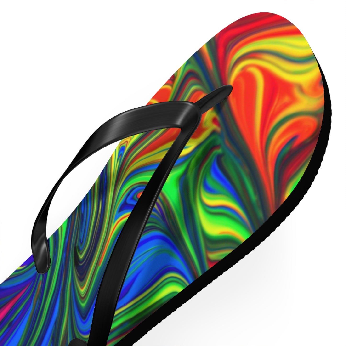 Marble Rainbow Design Flip Flops, Sandals Slides, Summer Footwear, Brand New