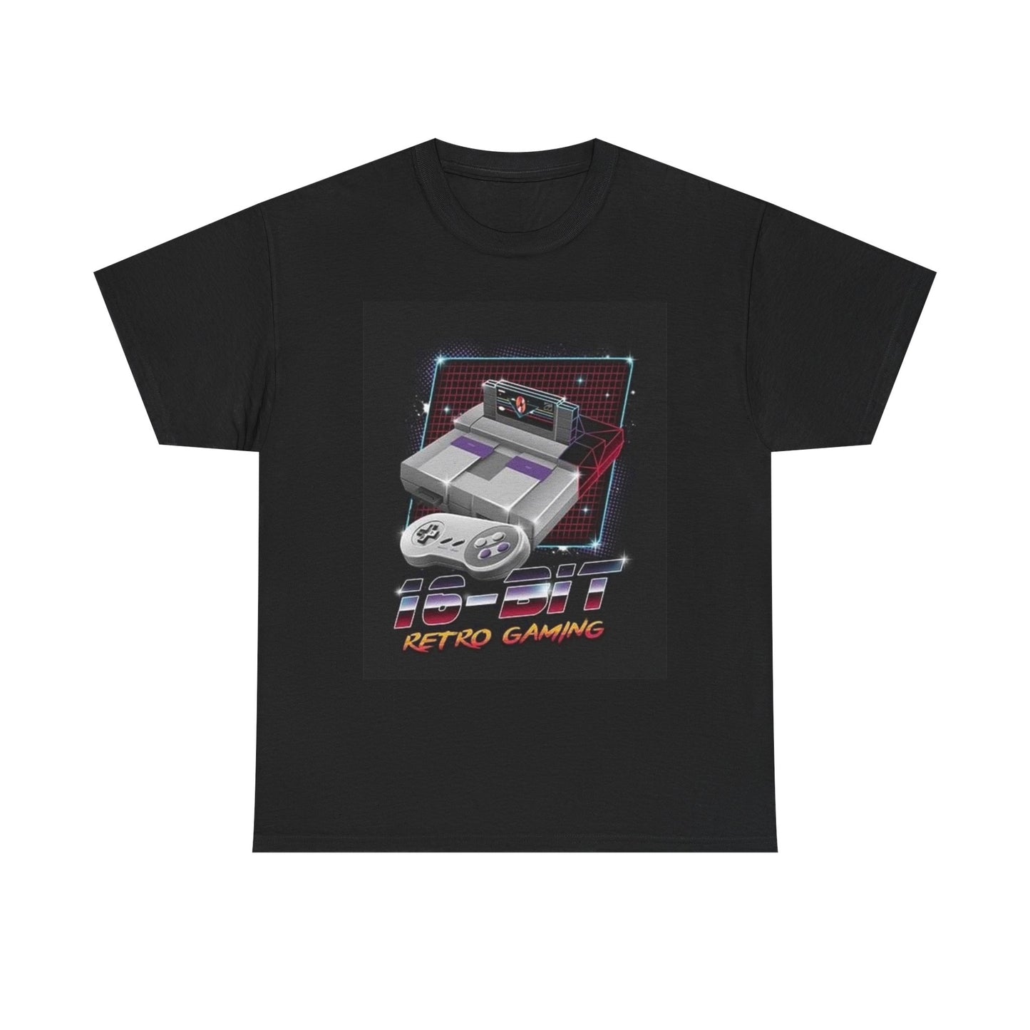 SuperNintendo Tshirt Vintage Console Retro Gaming Graphic Unisex Heavy Cotton