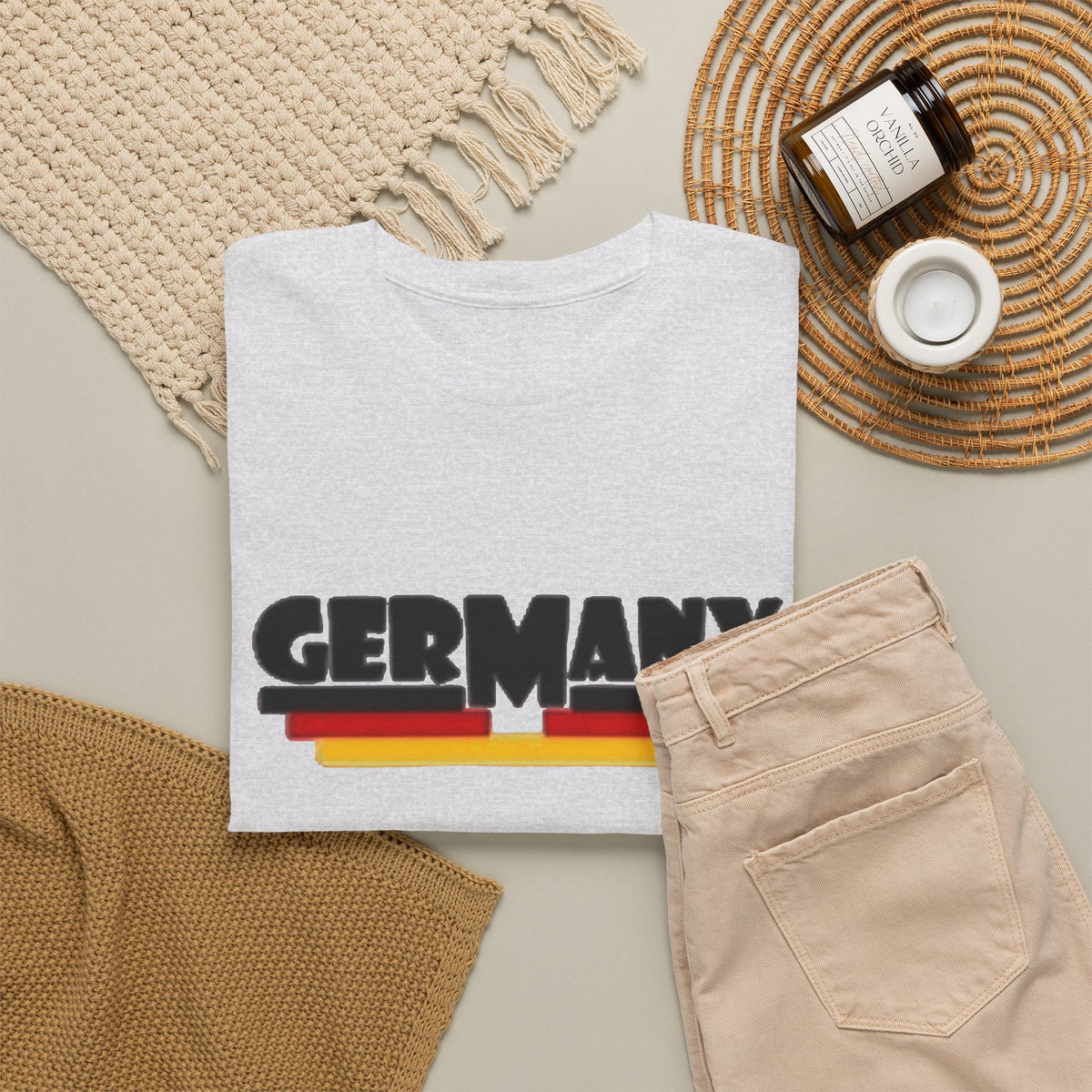 Germany Retro Graphic T Shirt Men's Classic Heavy Cotton Tee