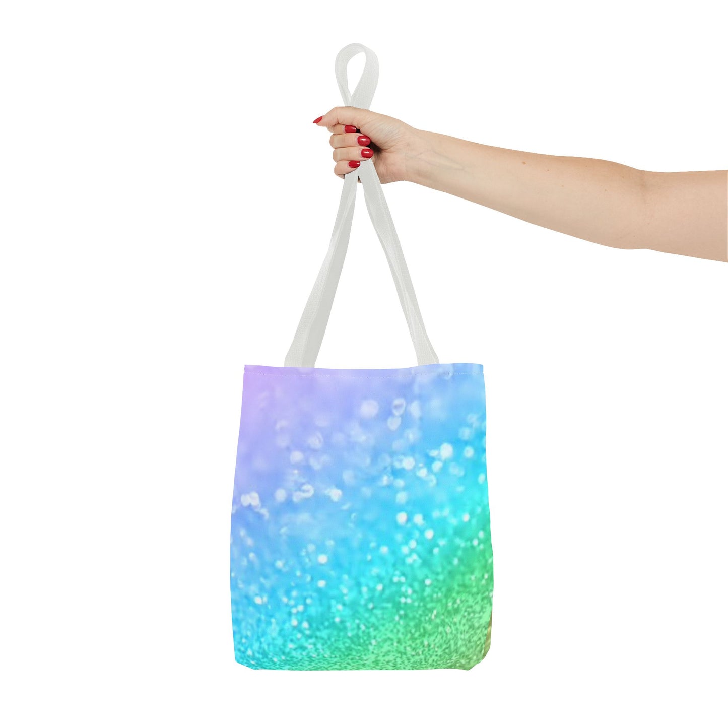 Rainbow Glitter Tote Bag (AOP) Brand New