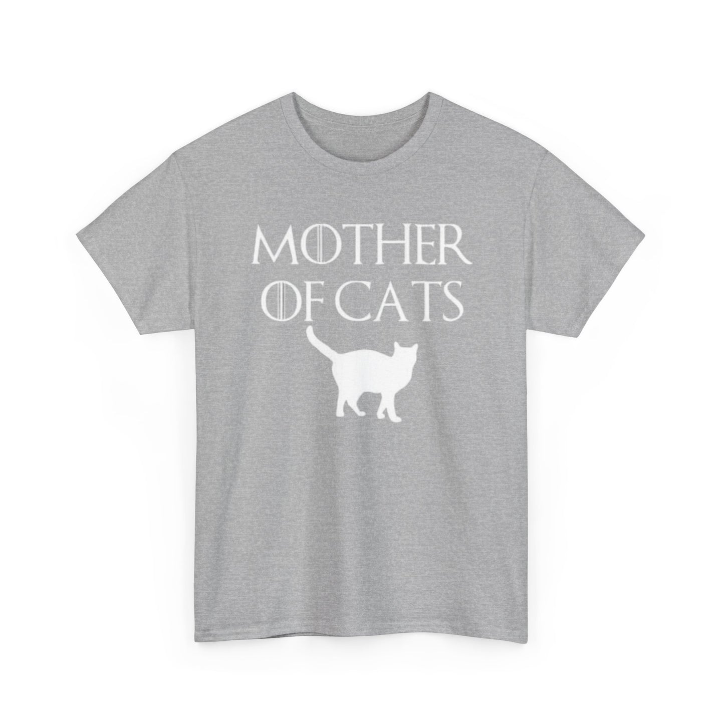 Mother Of Cats Funny Graphic T Shirt Cat Lover Kittens Unisex Heavy Cotton Tee