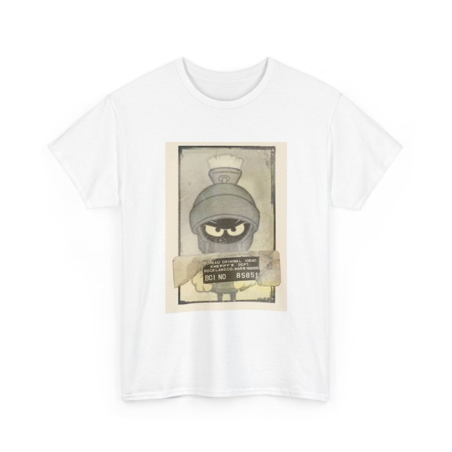 Marvin The Martian Vintage Poster Shirt Space Retro Unisex Heavy Cotton Tee