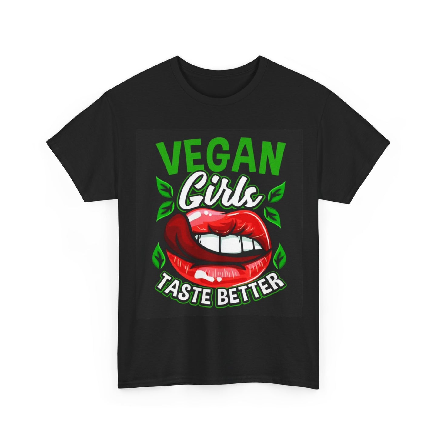 Vegan Girls Taste Better Tshirt Vegans Love Retro Cute Unisex Heavy Cotton Tee