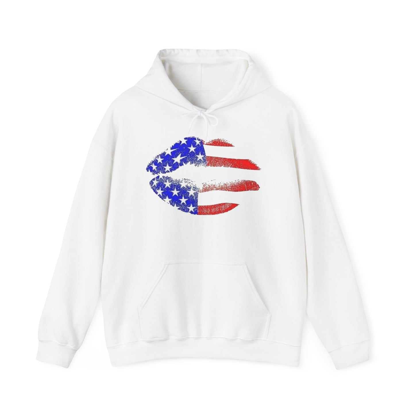 American Flag Lips Hoodie NEW ADULT Unisex Hooded Sweatshirt