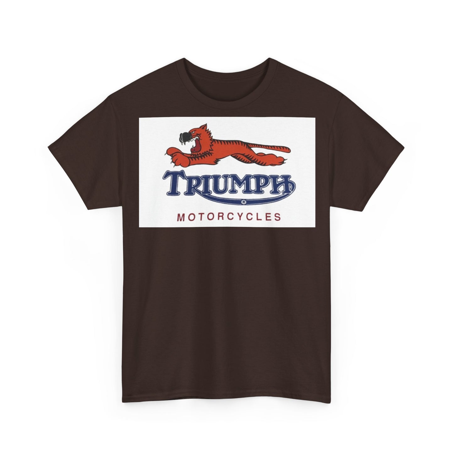 Triumph T-shirt vintage motorcycles nostalgia Tiger Unisex Heavy Cotton Tee