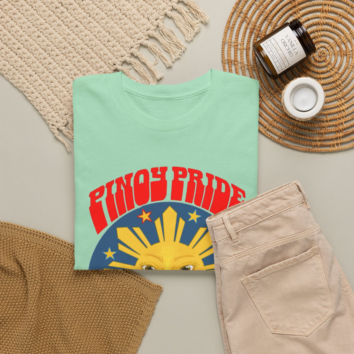 Pinoy Pride Graphic T Shirt Men's Classic Filipino Heavy Cotton Tee