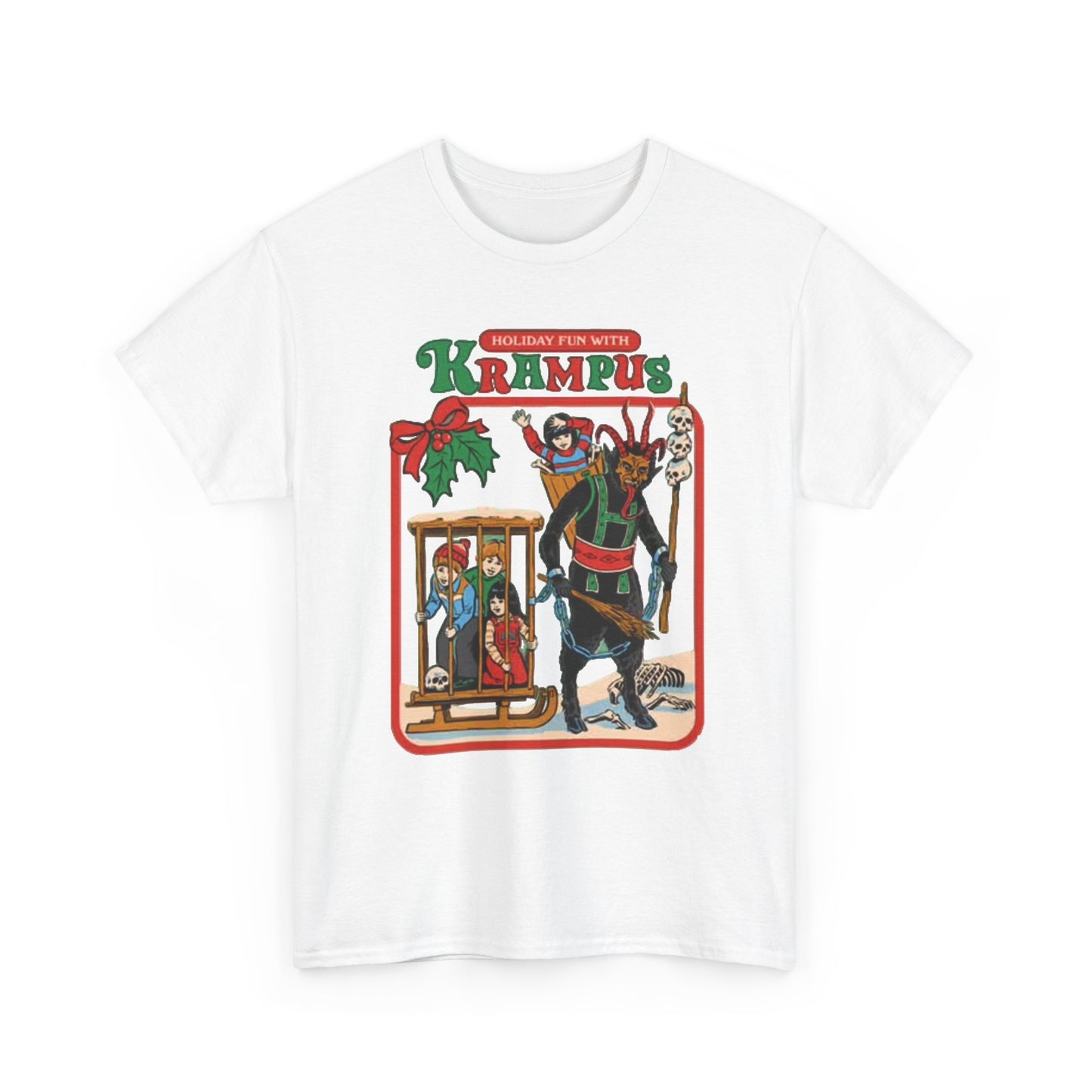 Holiday Fun With krampus Funny Graphic T Shirt Christmas Merry Unisex Holidays