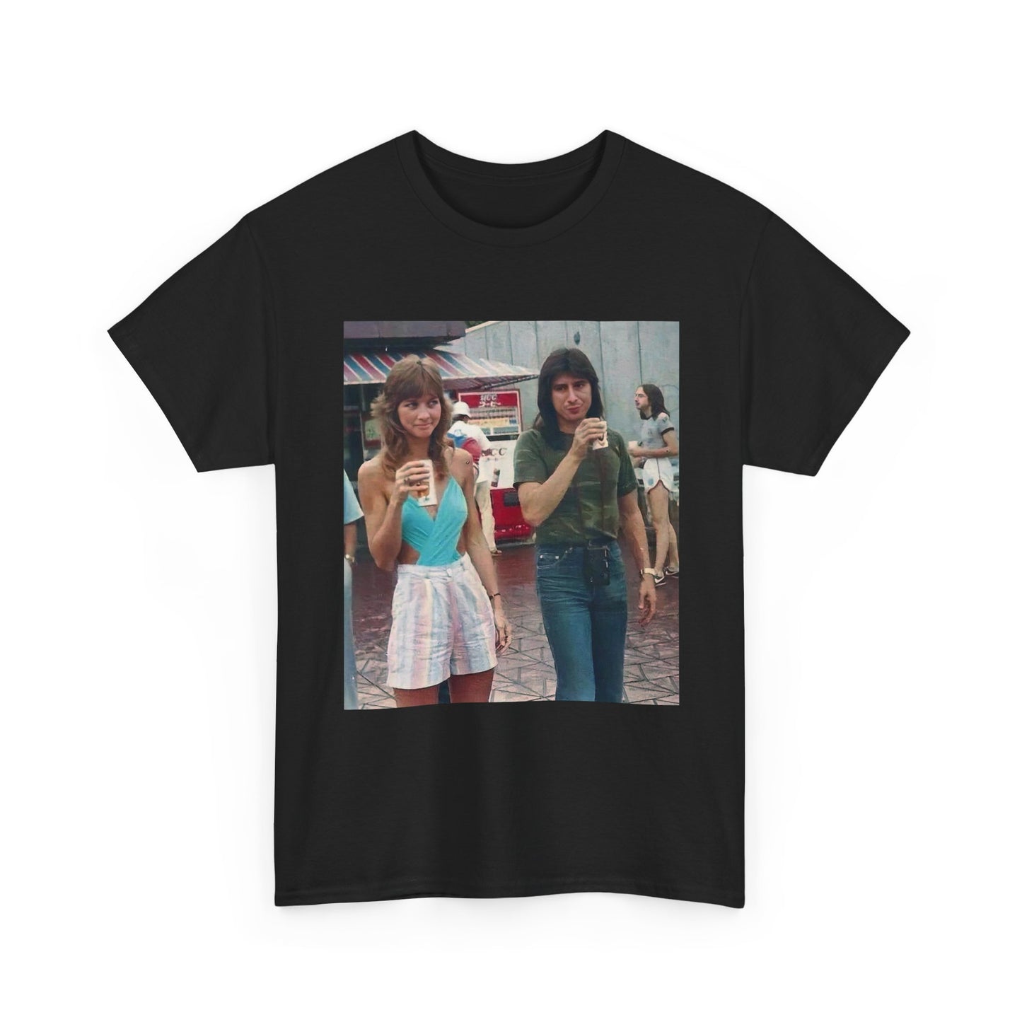 Journey Shirt 70s Steve Perry Band Rock Retro Unisex Heavy Cotton Tee