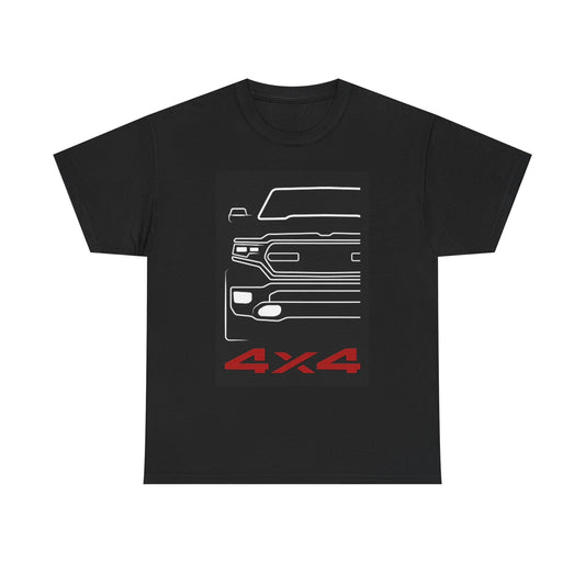Ram 4x4 Graphic T Shirt Offroading Retro Outdoors Unisex Heavy Cotton Tee
