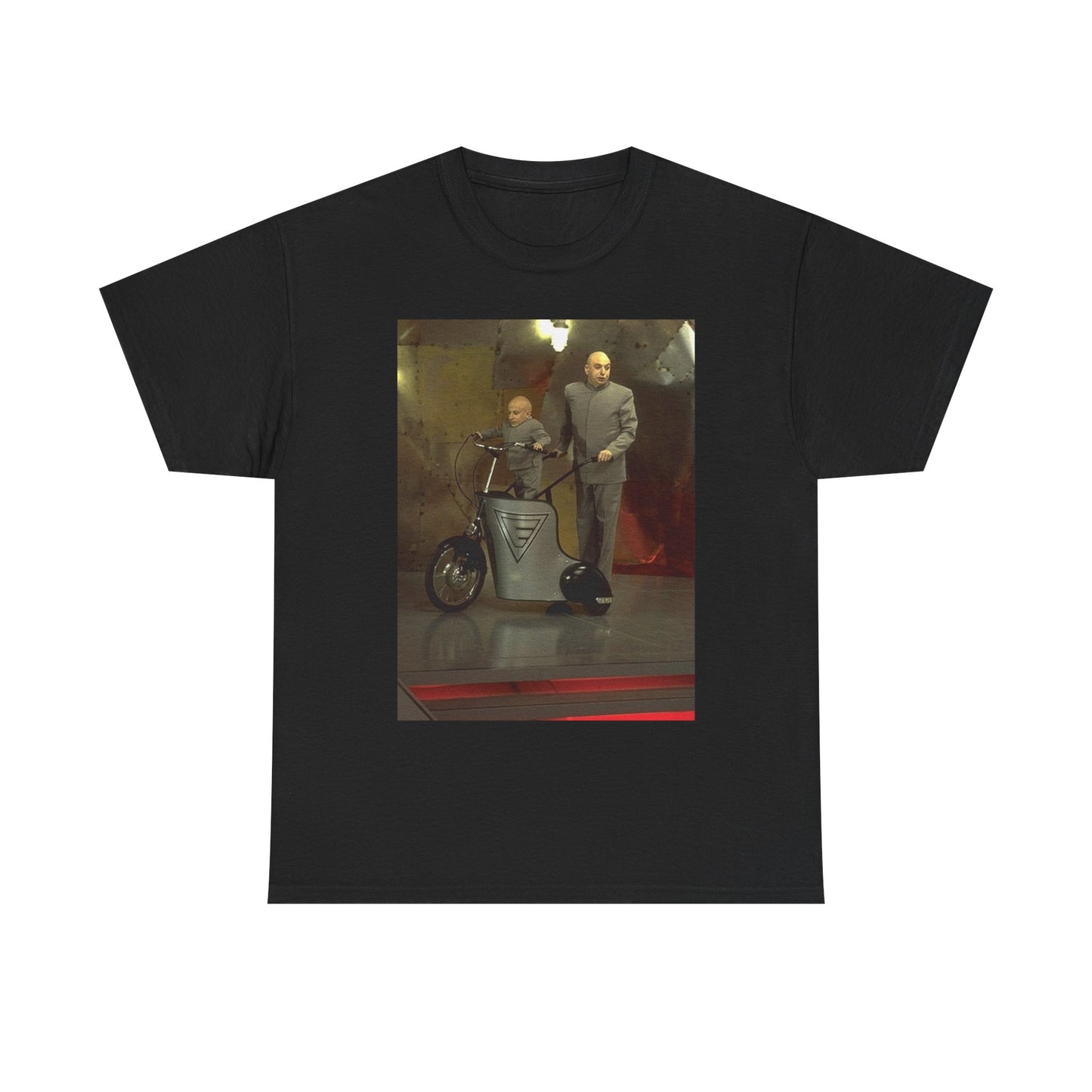 Dr Evil Austin Powers Tshirt Funny Movie Poster Mini Me Unisex Heavy Cotton Tee