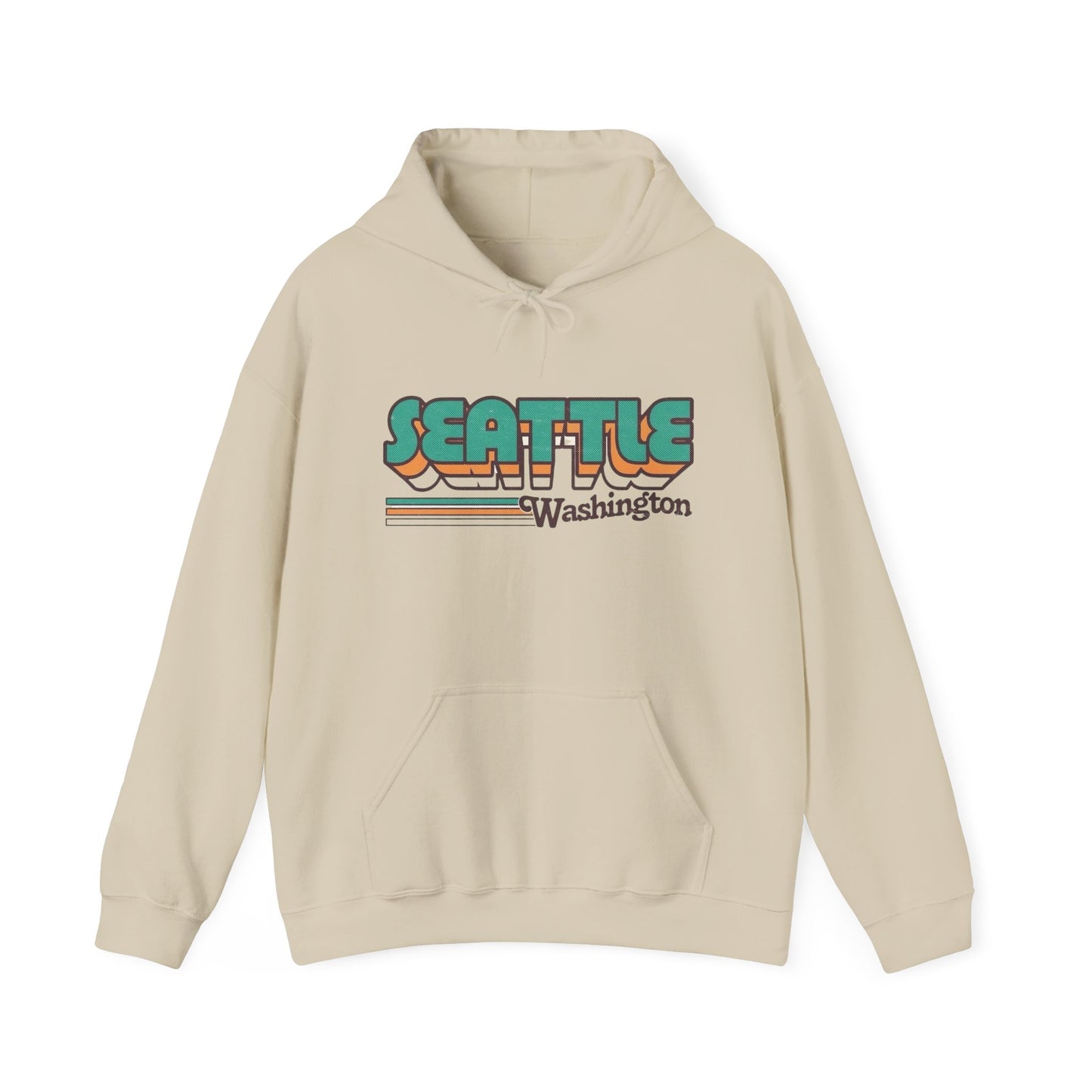 Seattle Washington Graphic Hoodie Heavy Blend™ NEW Sweatshirt