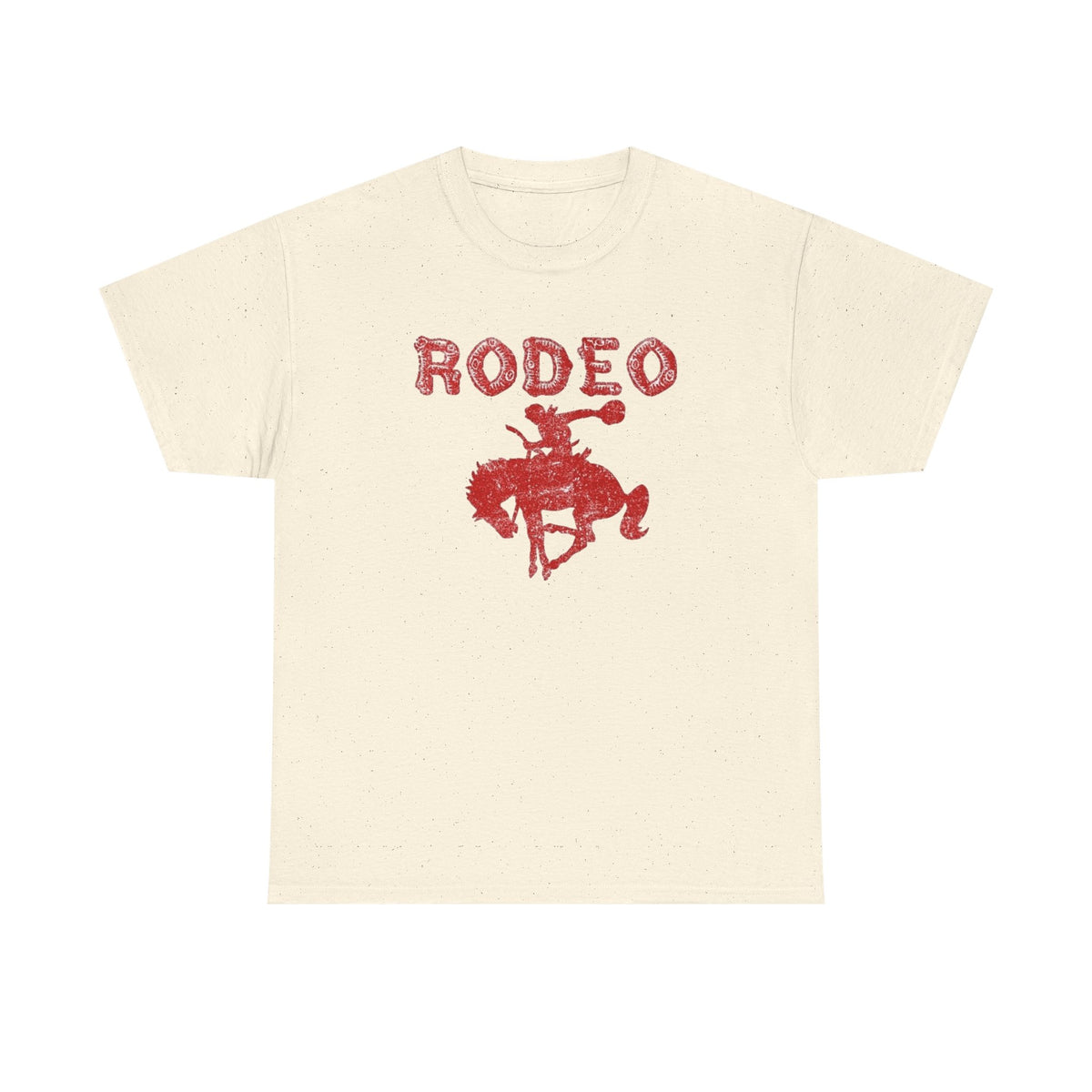 Rodeo Cowboy Retro Graphic T Shirt Men's Heavy Cotton Tee