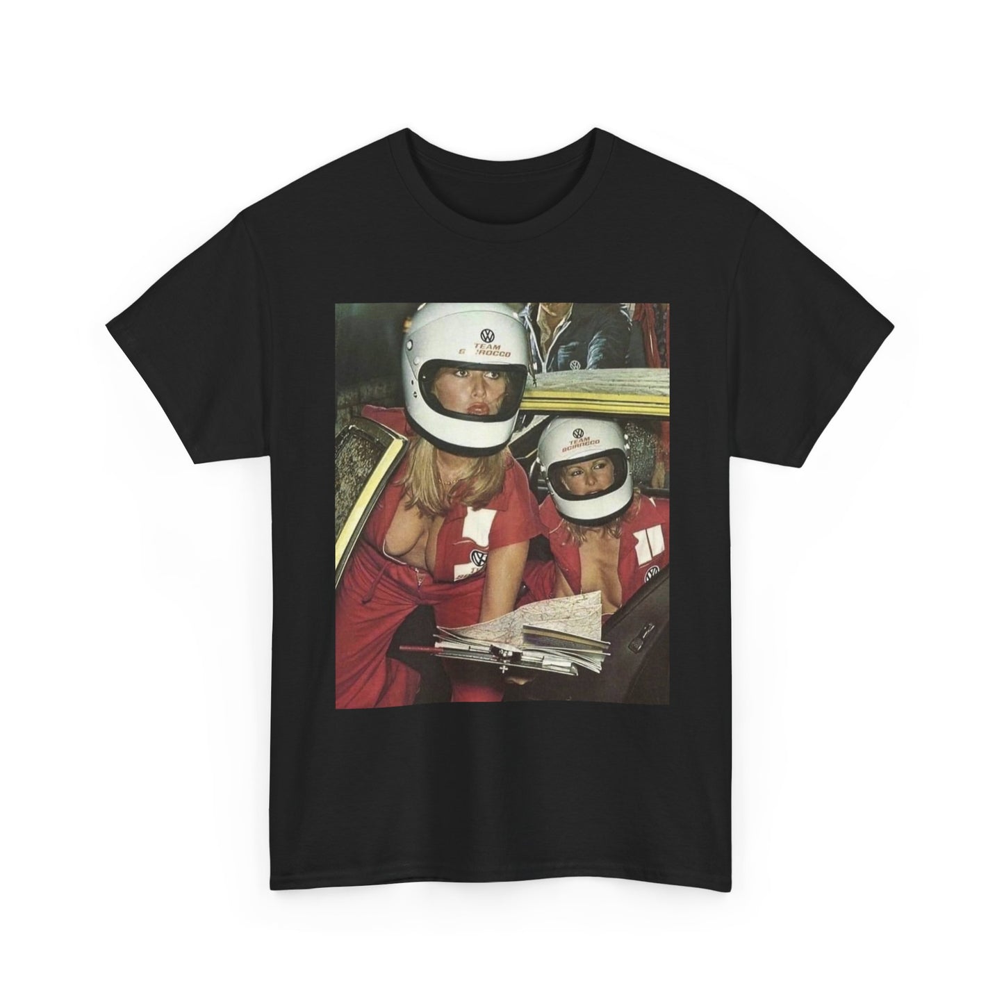Racing Babes Vintage Graphic T Shirt S-5XL Unisex Heavy Cotton Tee