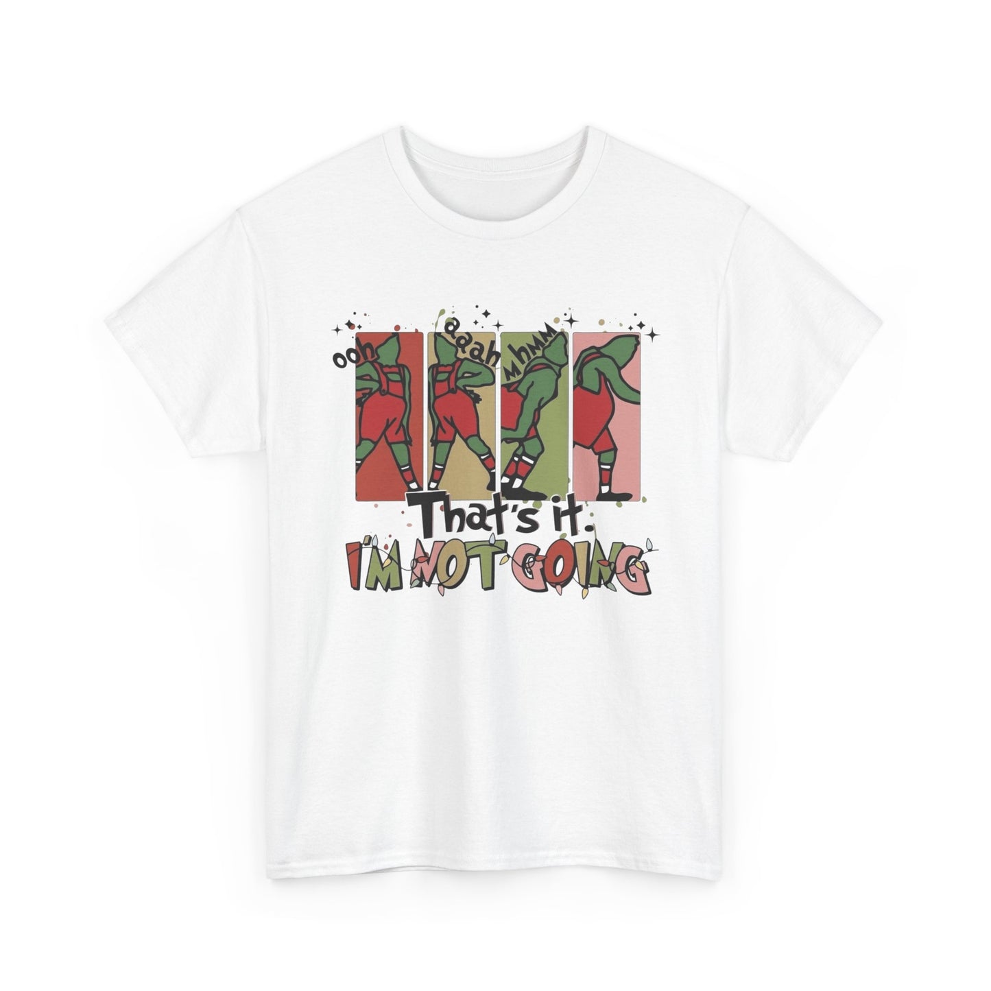 Funny Grinch Christmas Graphic T Shirt Unisex NEW Heavy Cotton Tee