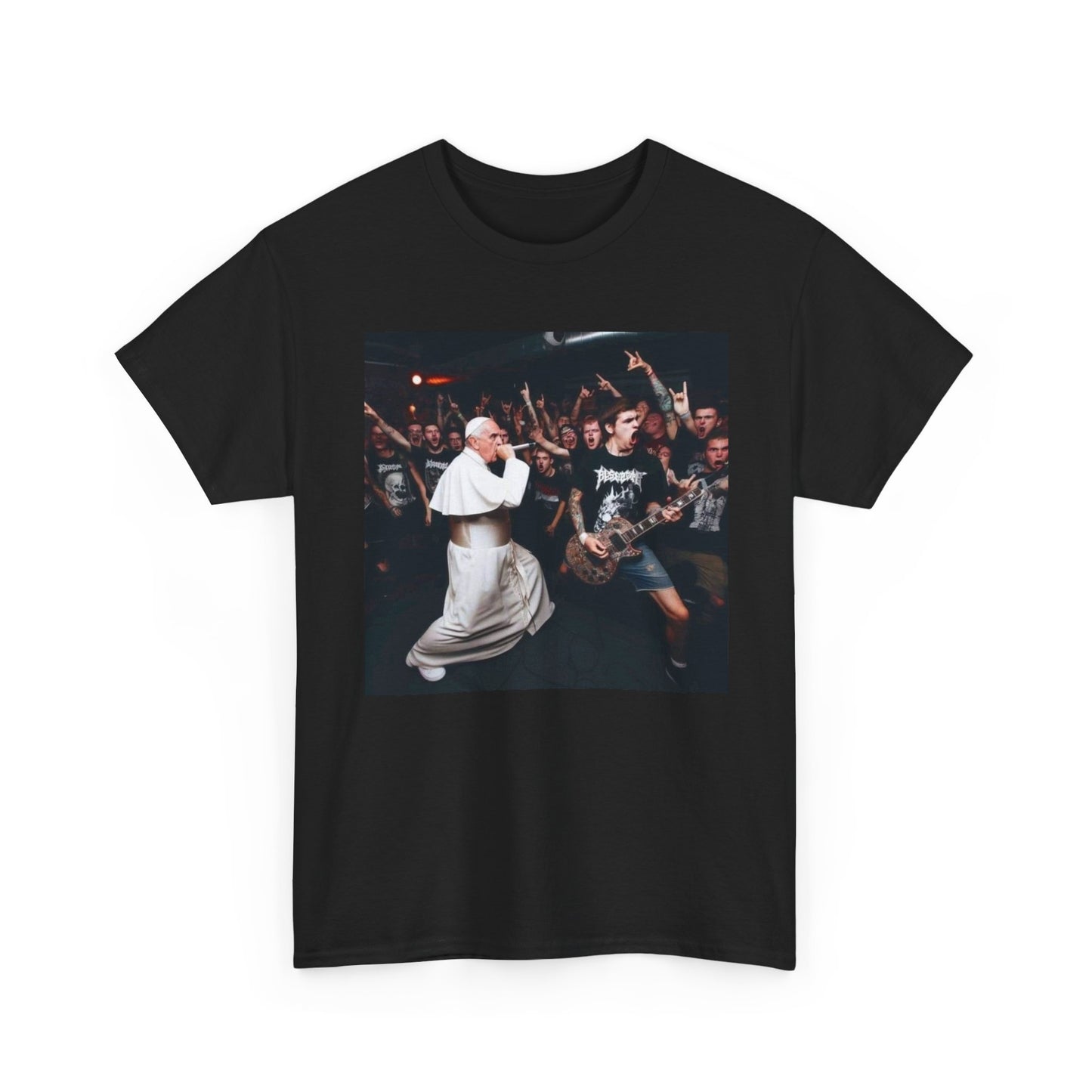 Pope Funny Rock Band Graphic T Shirt Unisex Heavy Cotton Tee Gift New
