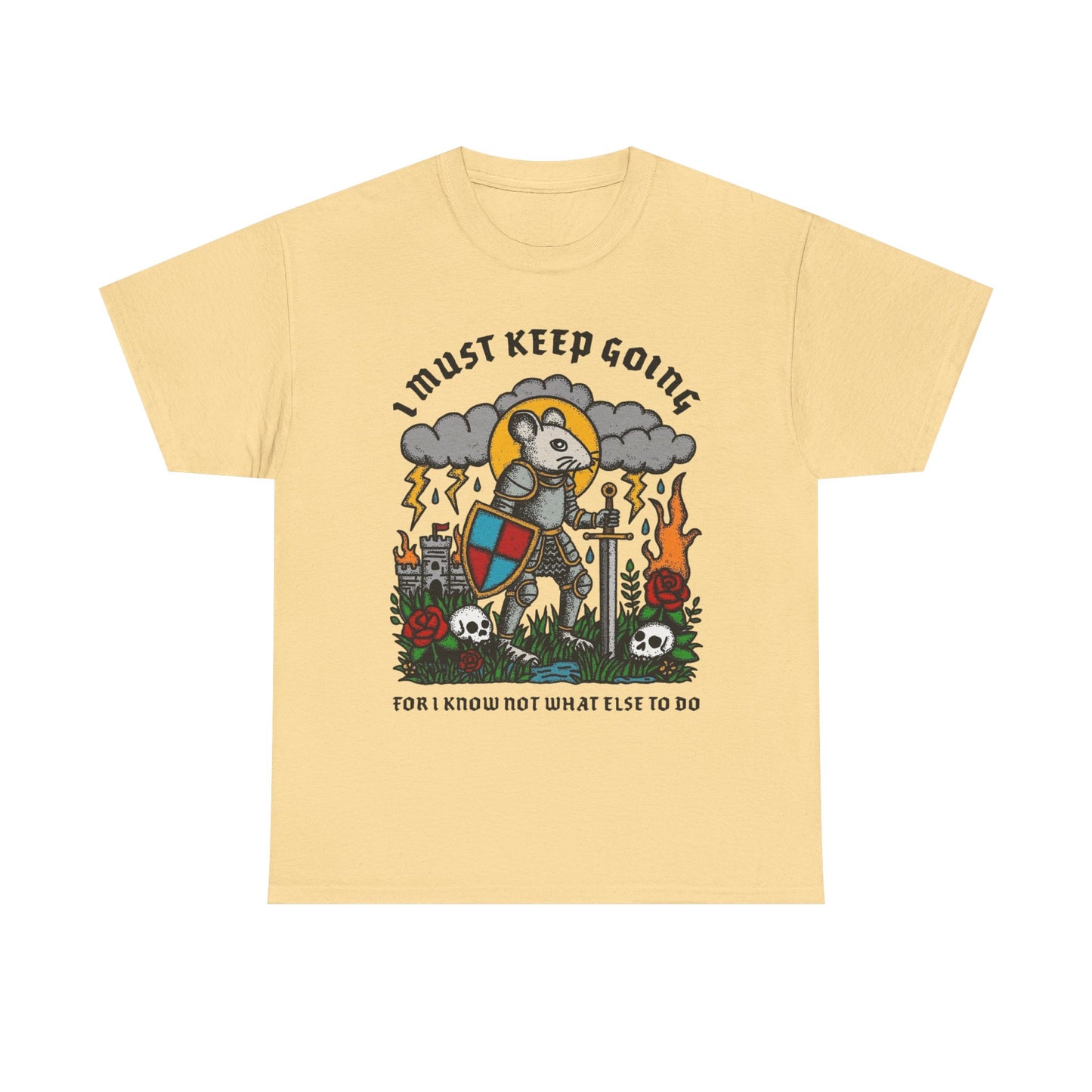 I Must Keep Going Graphic T Shirt NEW ADULT TEE VINTAGE