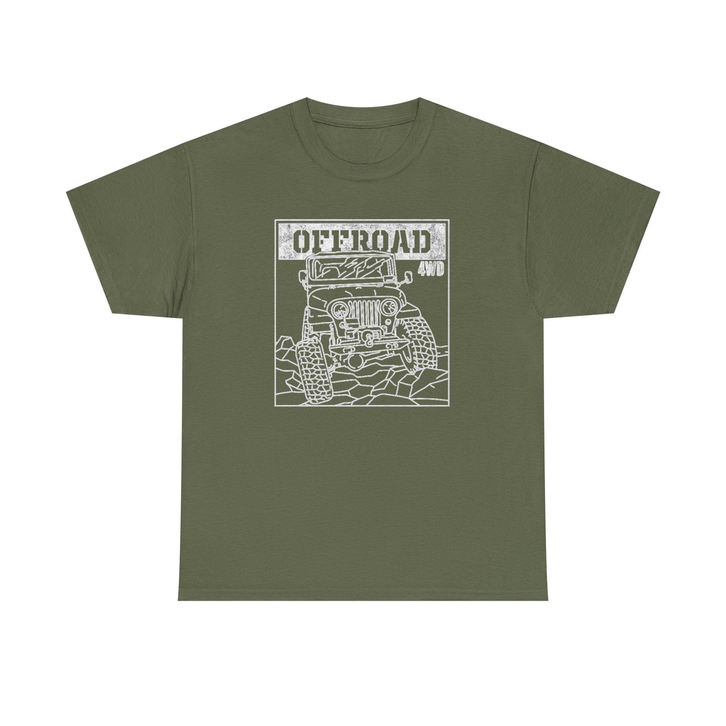 Offroad 4wd Retro Trailboss Graphic T Shirt NEW Unisex Heavy Cotton Tee
