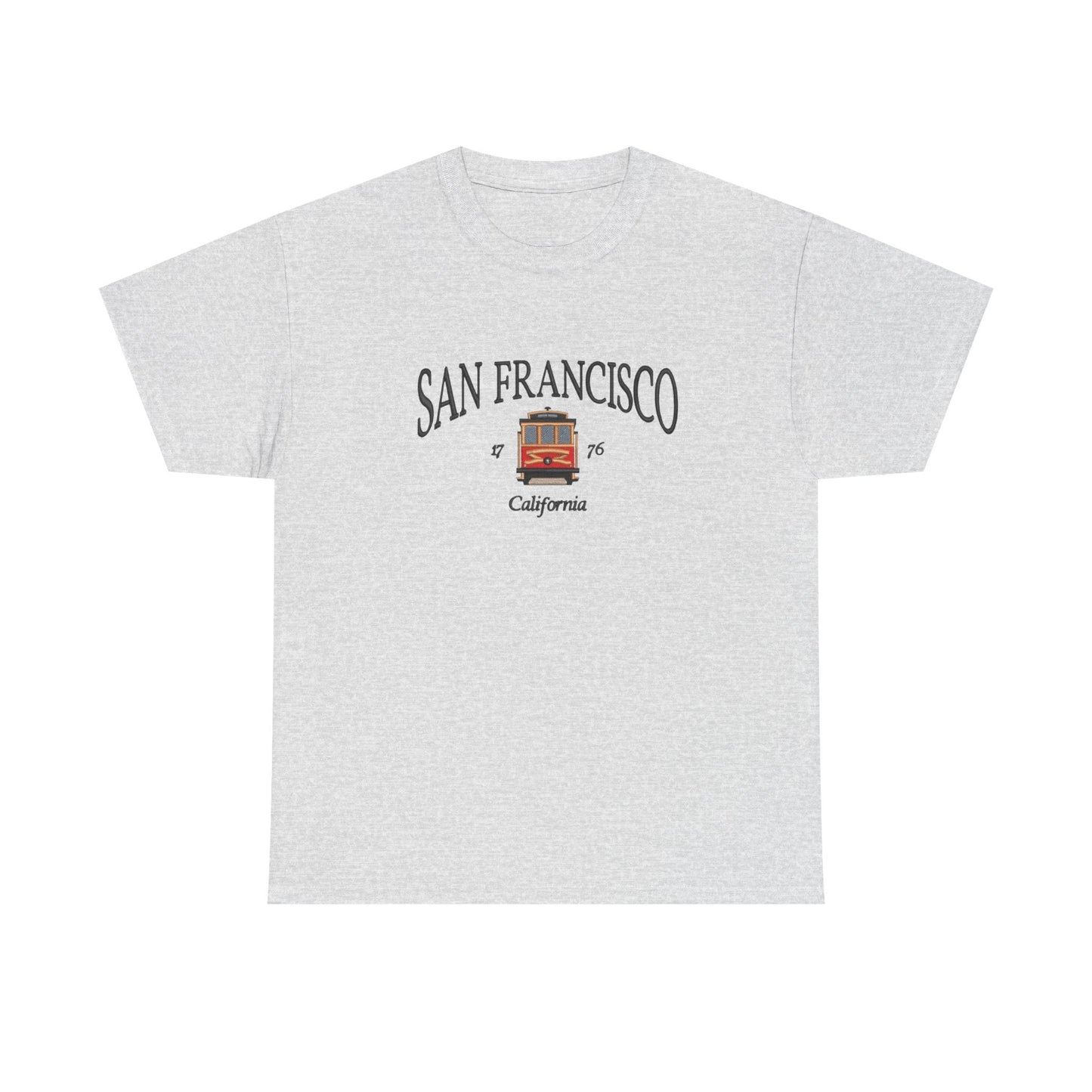 San Francisco California Trolly Graphic T Shirt NEW Unisex Heavy Cotton Tee