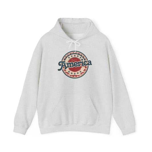 America Retro USA Freedom Graphic Hoodie Unisex Heavy Blend™ Hooded Sweatshirt