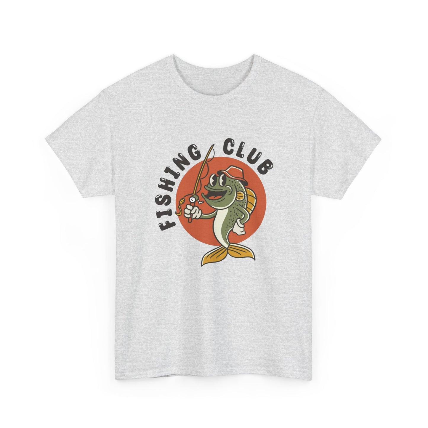 Fishing Club Graphic T Shirt NEW Adult Unisex Heavy Cotton Tee