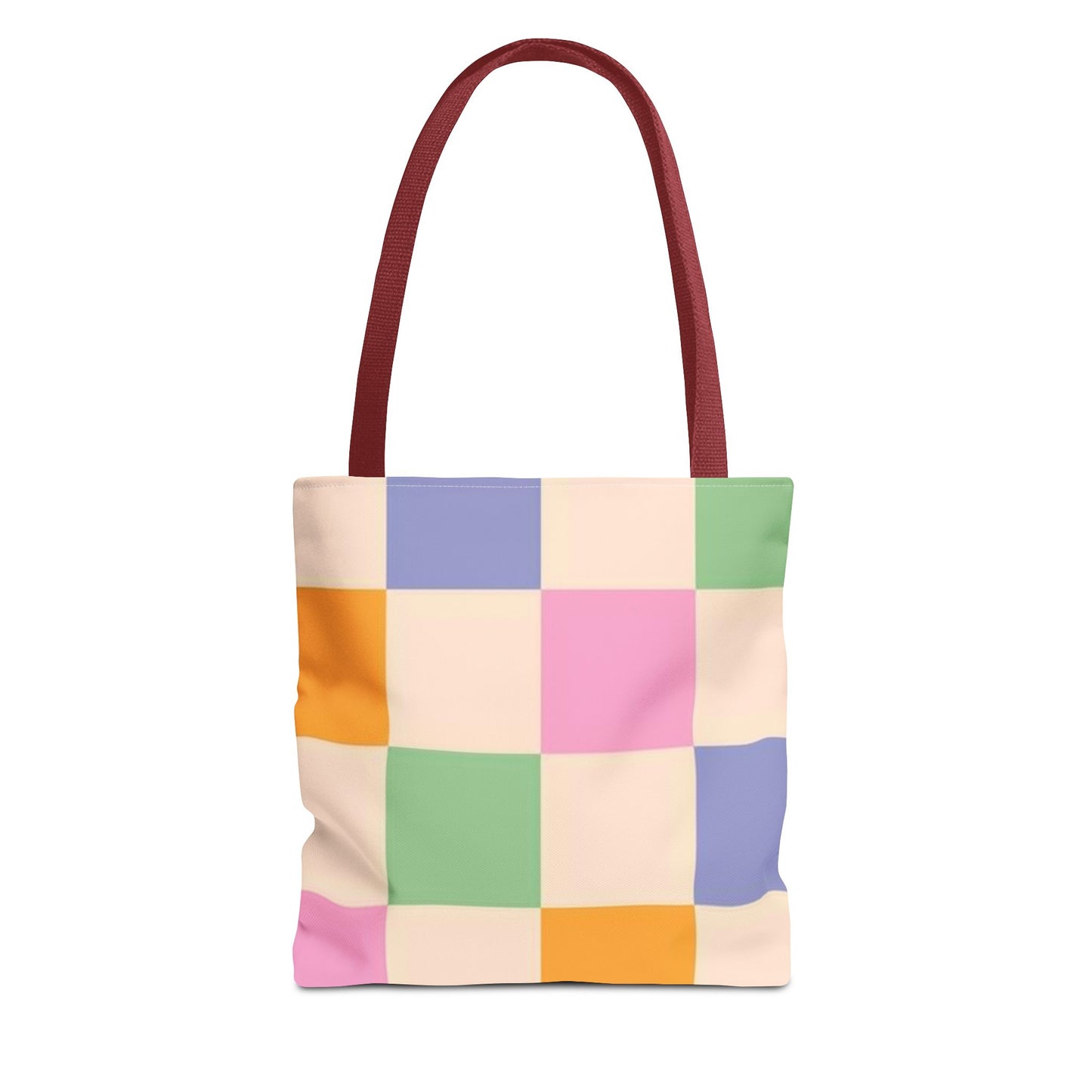 Pink Checkered All Over Print BRAND NEW Purse - Pocketbook - Travel Tote Bag