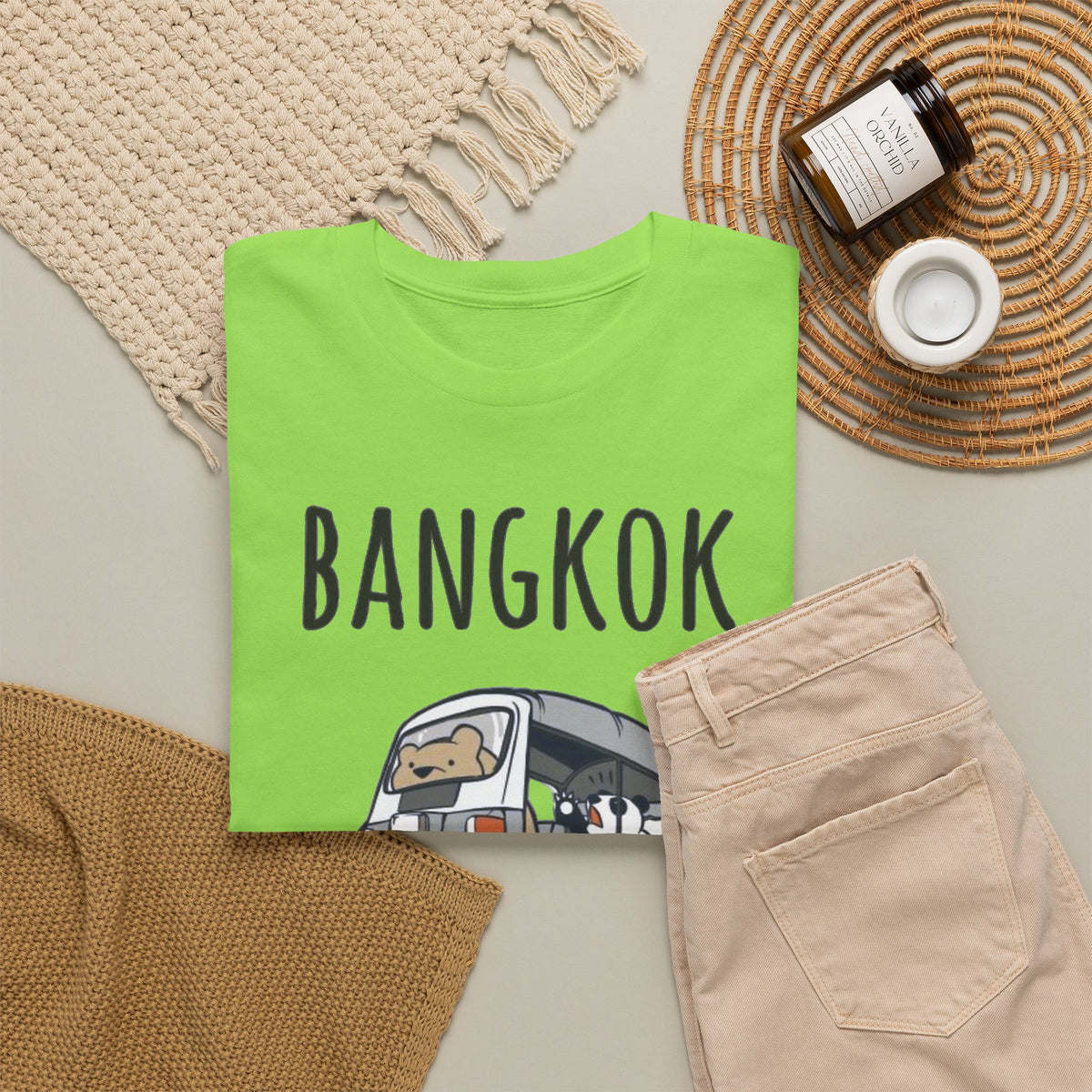 Bangkok Is Calling Tuk Tuk T-Shirt Men's Graphic Tee Thailand