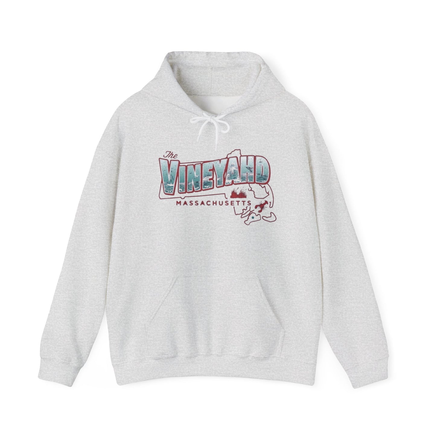 The Vineyard Massachusetts NEW Graphic Hoodie Hooded Sweatshirt NEW ADULT