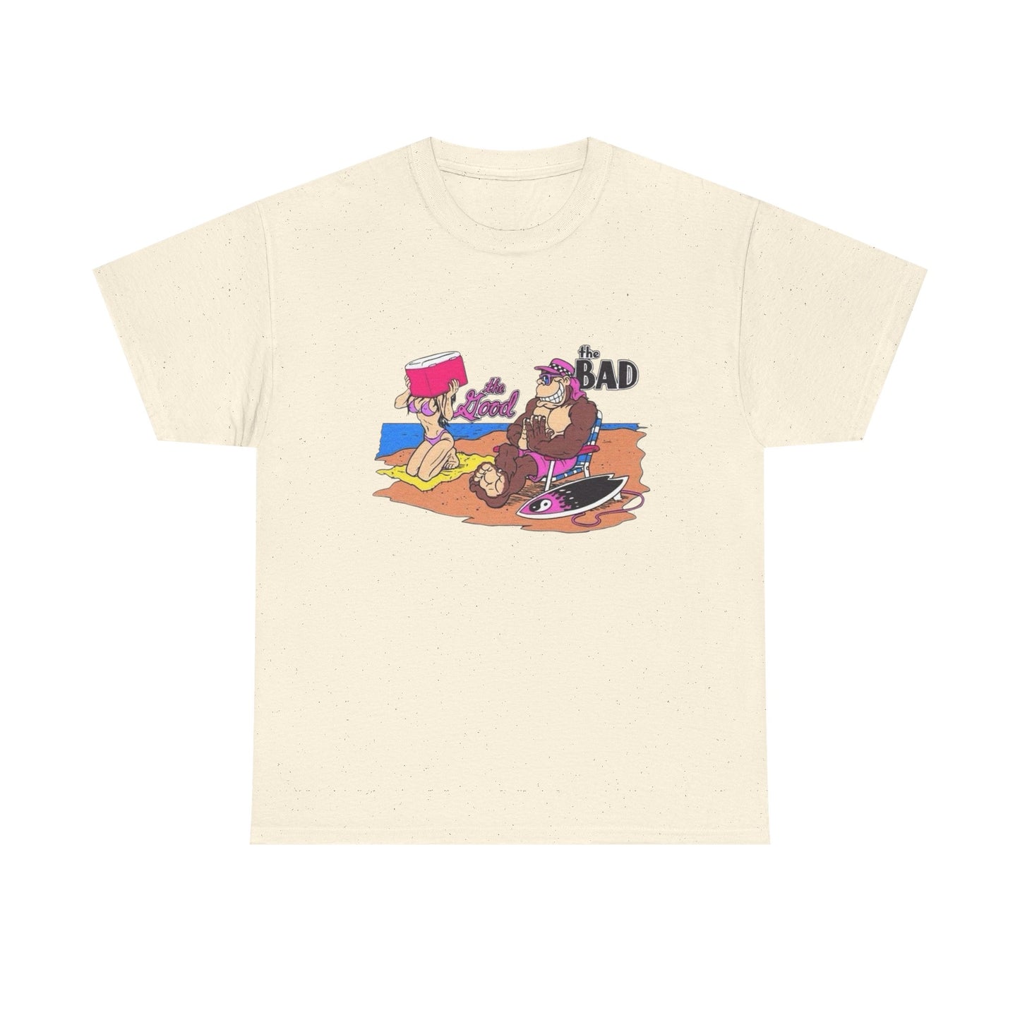 The Bad The Good Beach Graphic T Shirt NEW Unisex Heavy Cotton Tee
