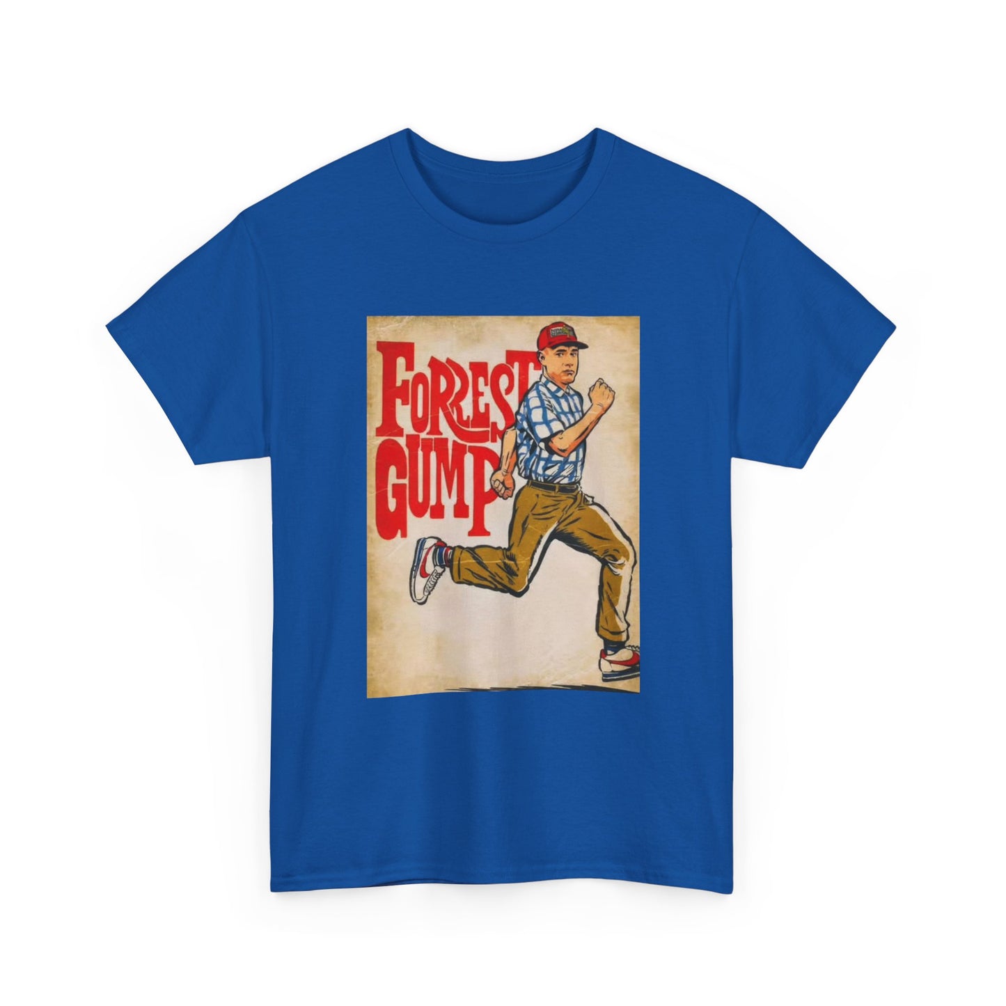 Forrest Gump Tshirt Vintage Retro Movie Poster Unisex Heavy Cotton Tee