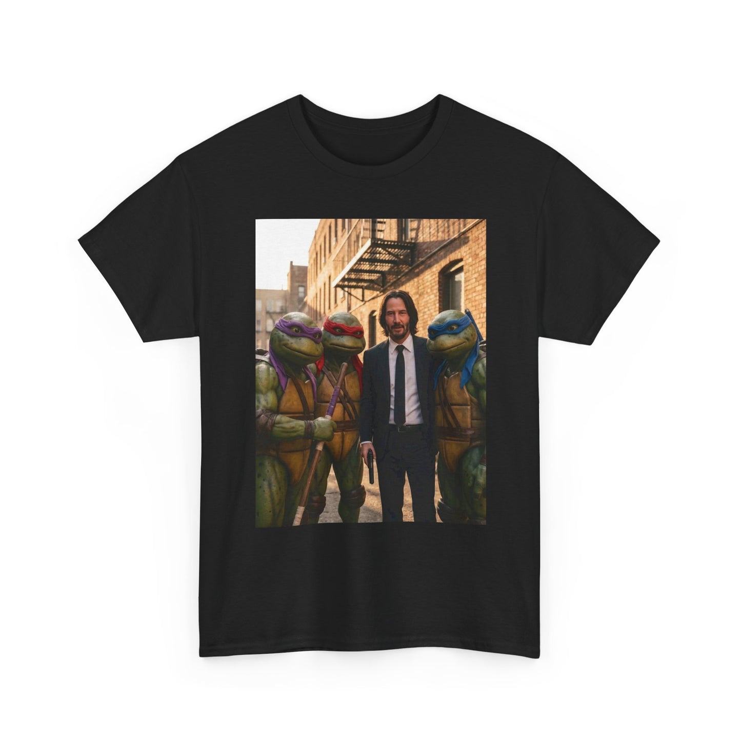 John Wick And Turtles Graphic T Shirt