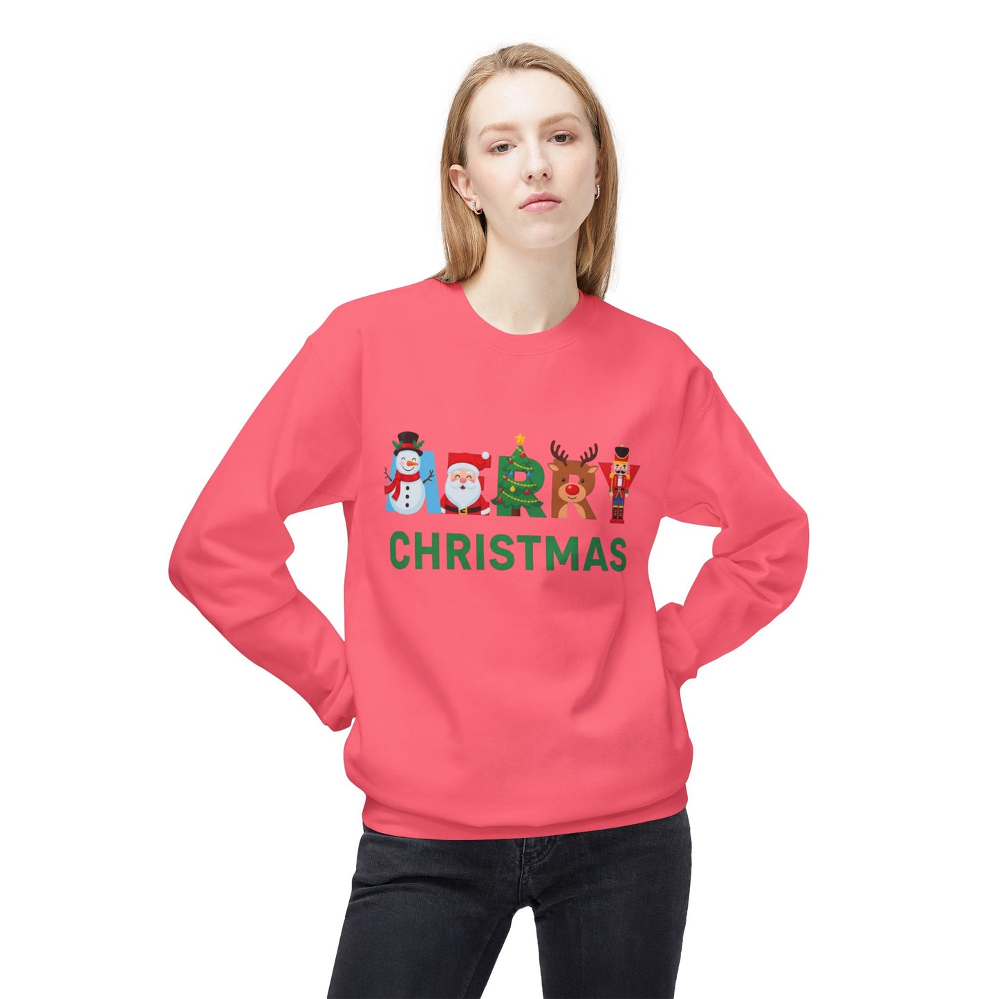 Merry Christmas Ornaments Sweater NEW Unisex Fleece Crewneck Sweatshirt