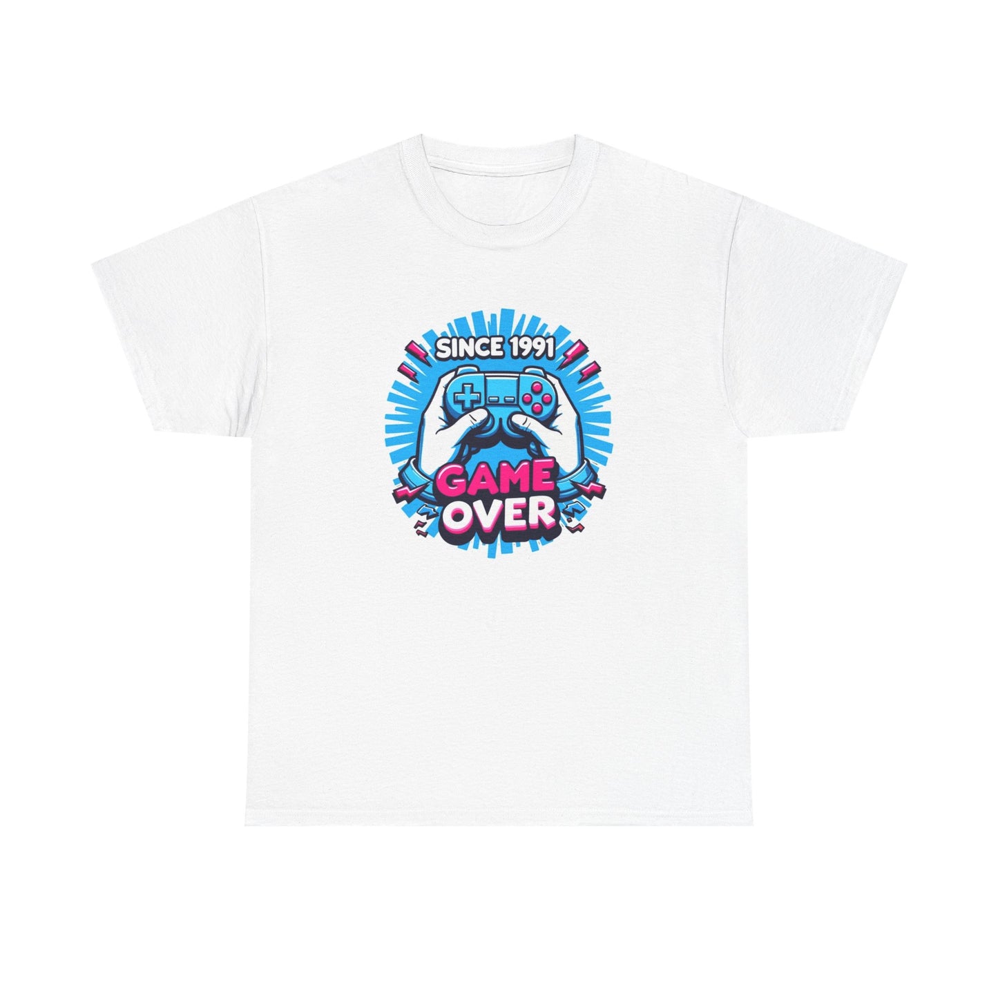 Game Over Since 1991 Graphic T Shirt NEW Apparel Tee