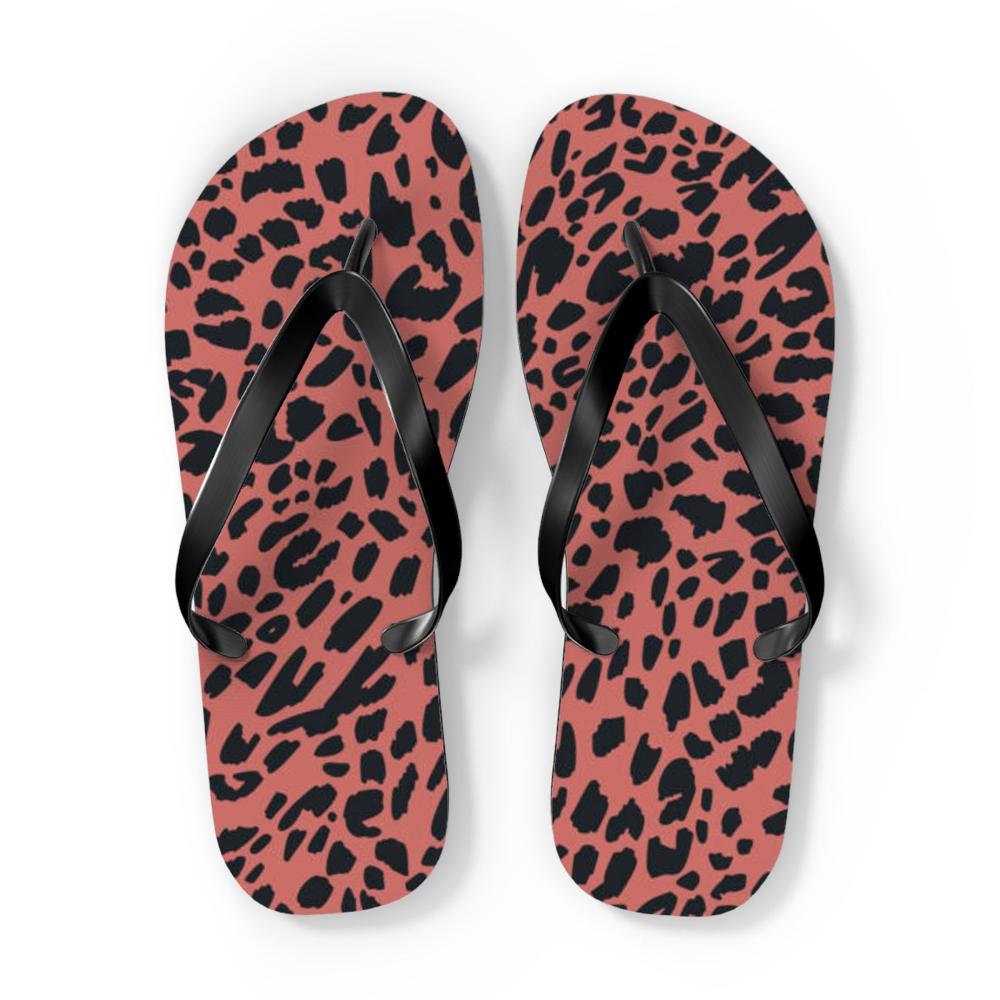 Pink Animal Beach Sandals, Slides for Summer, Flip Flops, Water Resistant