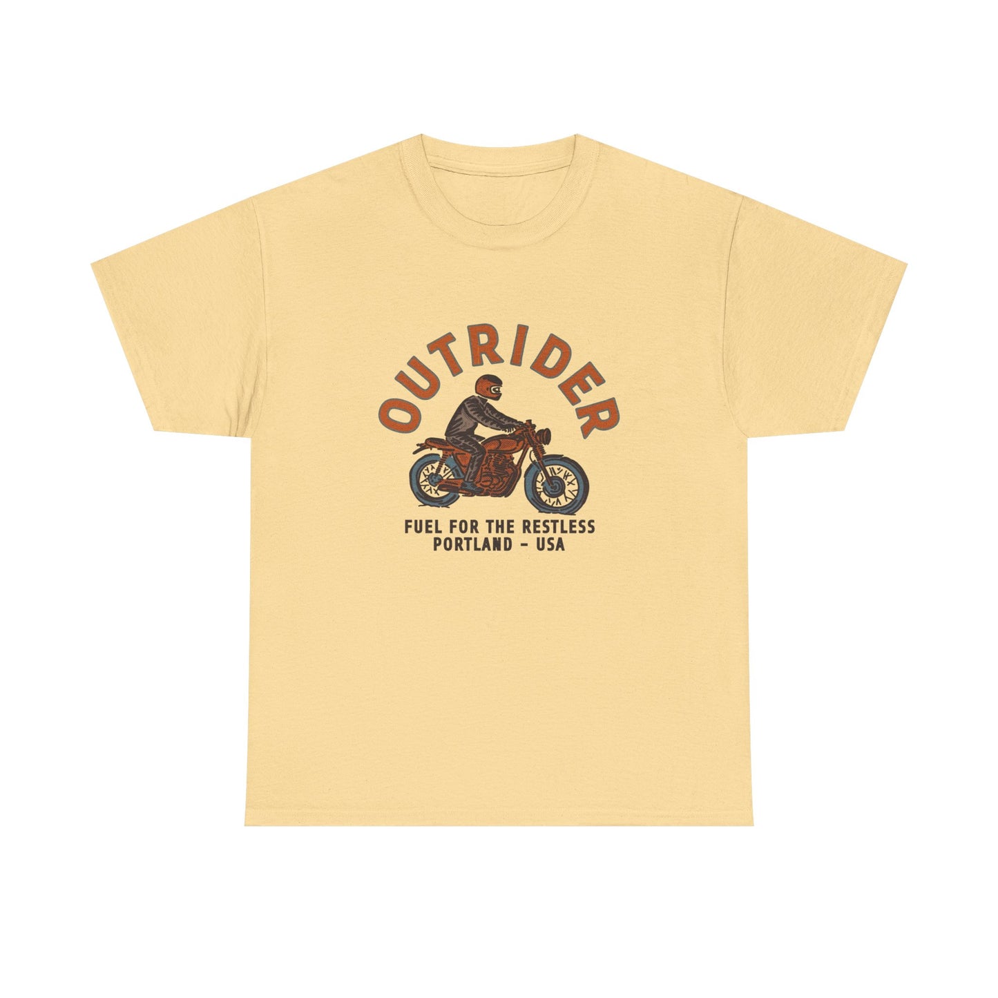 Outrider Motorcycles Graphic T Shirt Unisex Heavy Cotton Tee