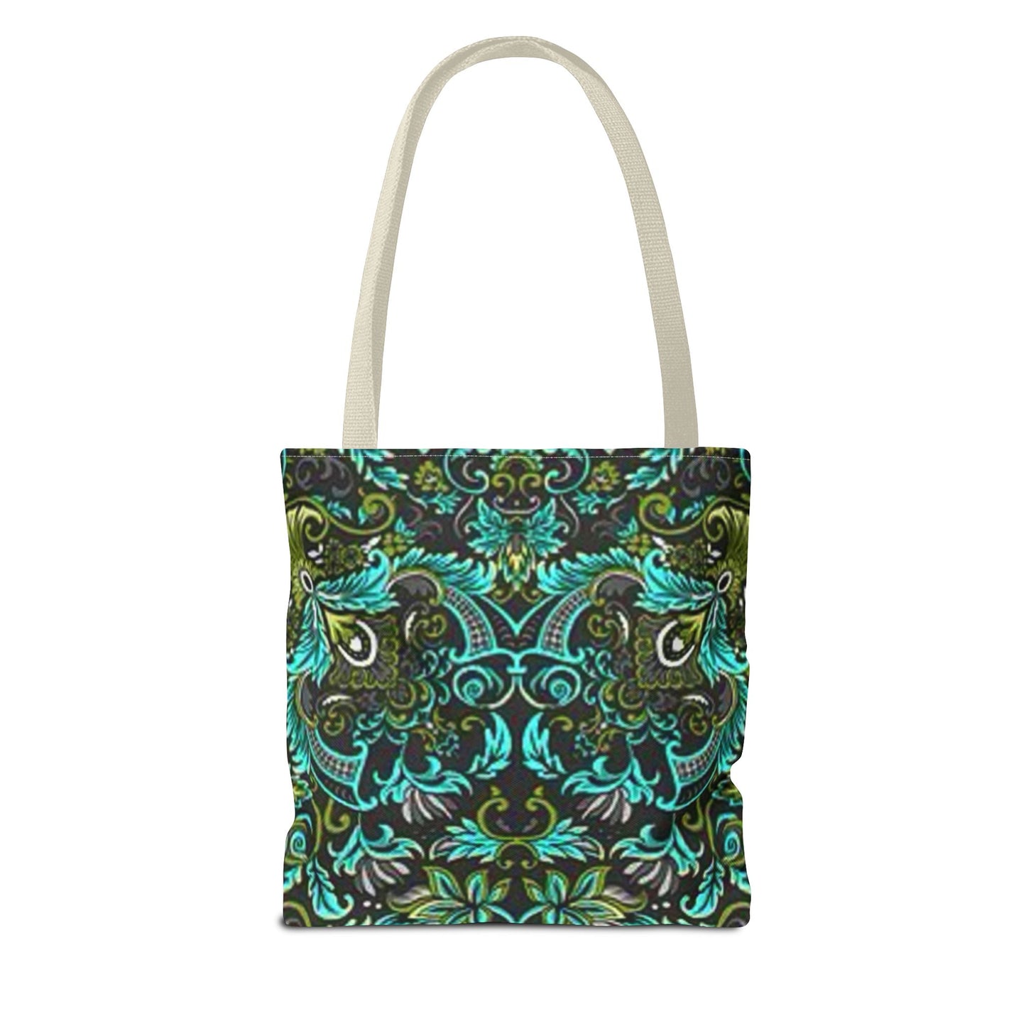 Multi Color BRAND NEW MODERN Black And Green Tote Bag (AOP)