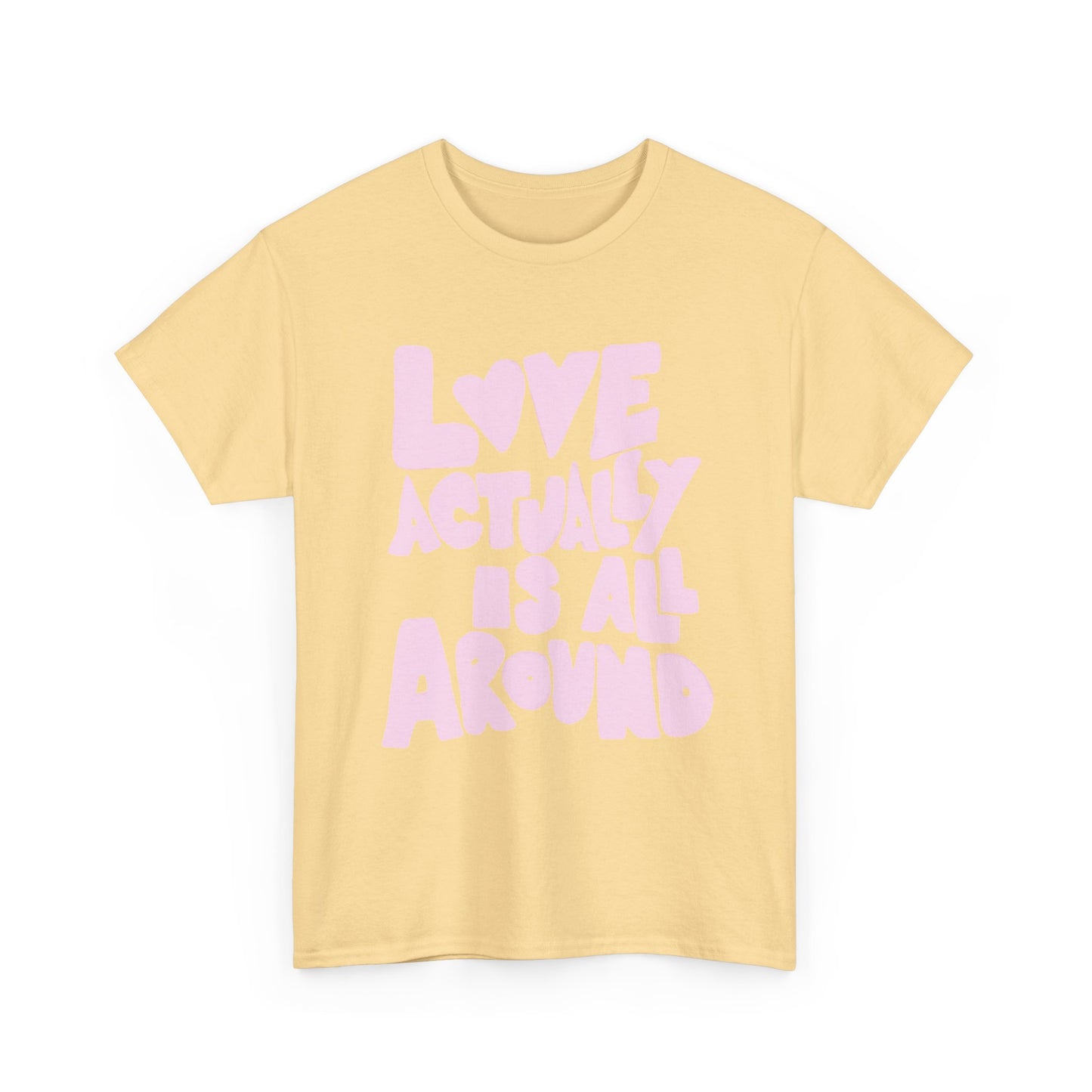 Love Is All Around Retro Graphic T Shirt Unisex Cotton Tee - New Gift - Tee