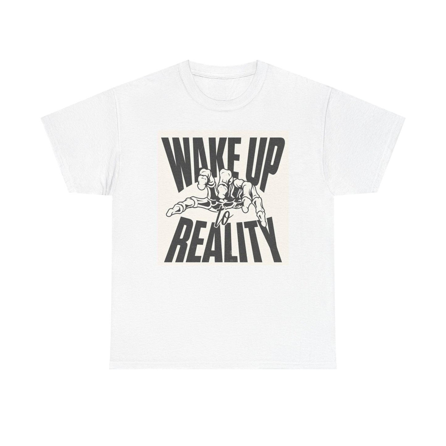 Wake Up To Reality Graphic T Shirt Vintage Unisex Heavy Cotton Tee