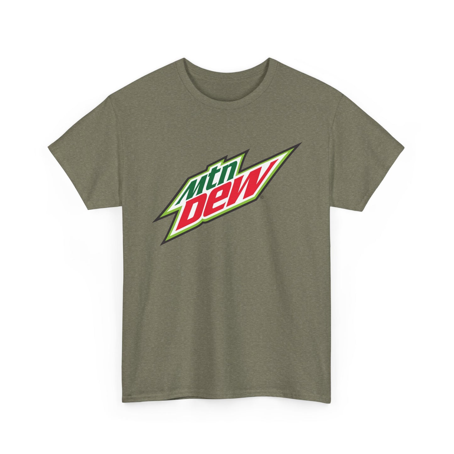 Mountain Dew Graphic T Shirt Retro Logo Video Games Unisex Heavy Cotton Tee